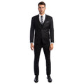 Solid 3 PC Skinny Fit Suit