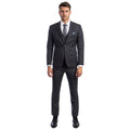 Solid 3 PC Skinny Fit Suit