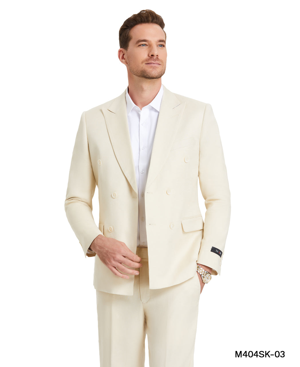 2 PC Double Breasted Solid Suit