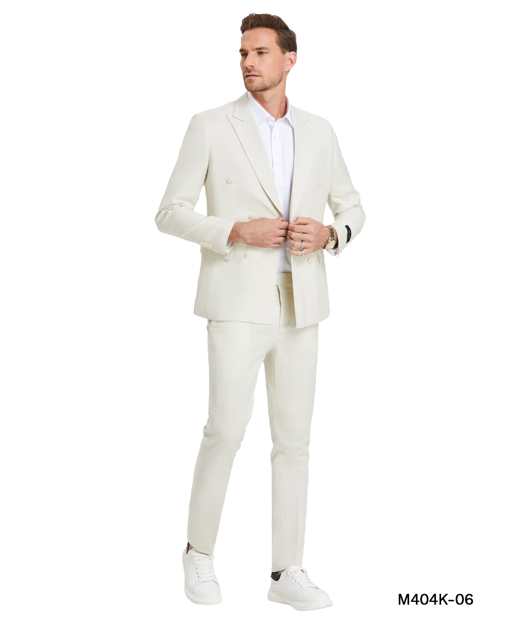 2 PC Double Breasted Solid Suit