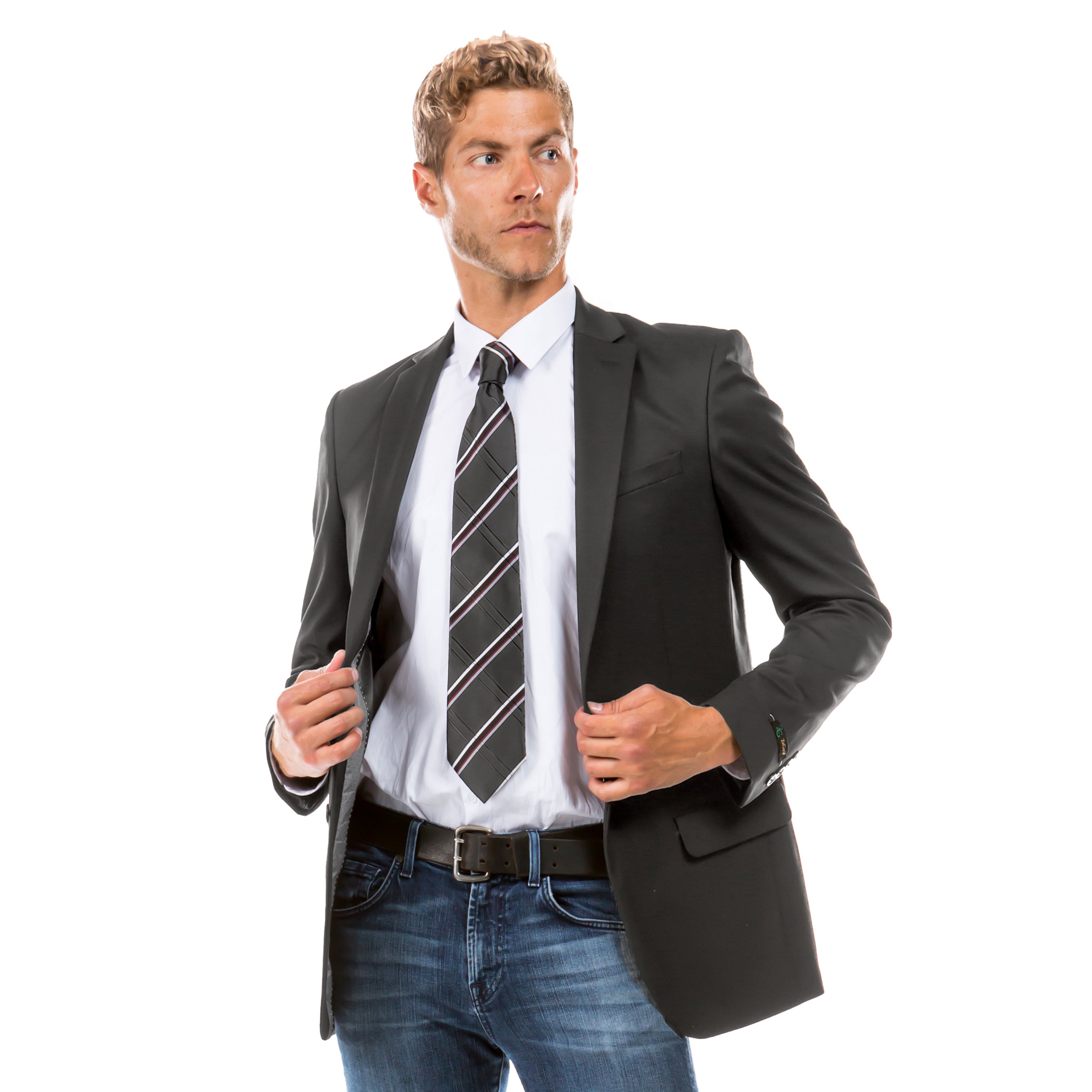 Men's Tailored-Fit Suits Separates Jacket