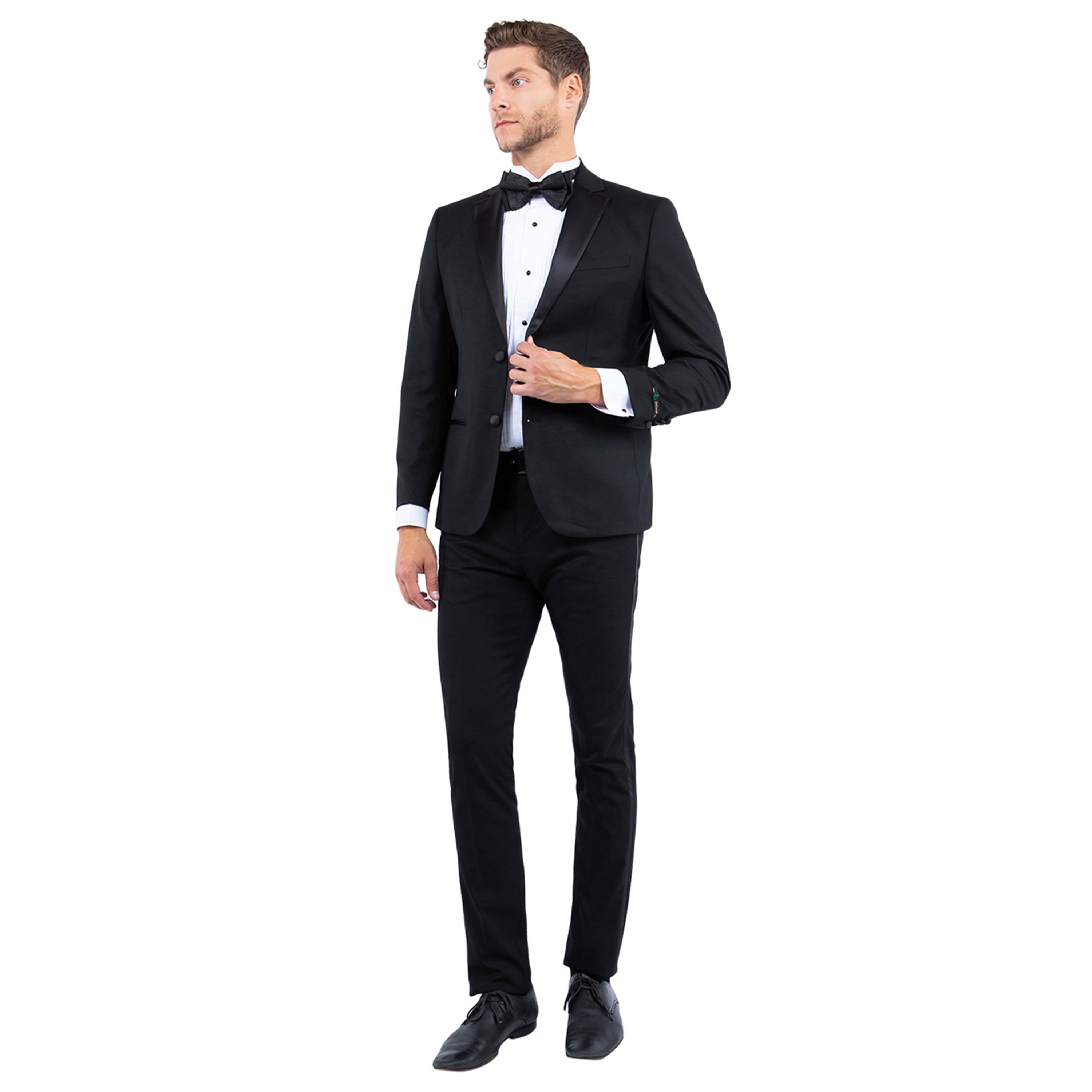 Men’s Tailored-Fit Tuxedo Jacket with Notch Lapel – Classic Elegance for Every Occasion | D&K Menswear