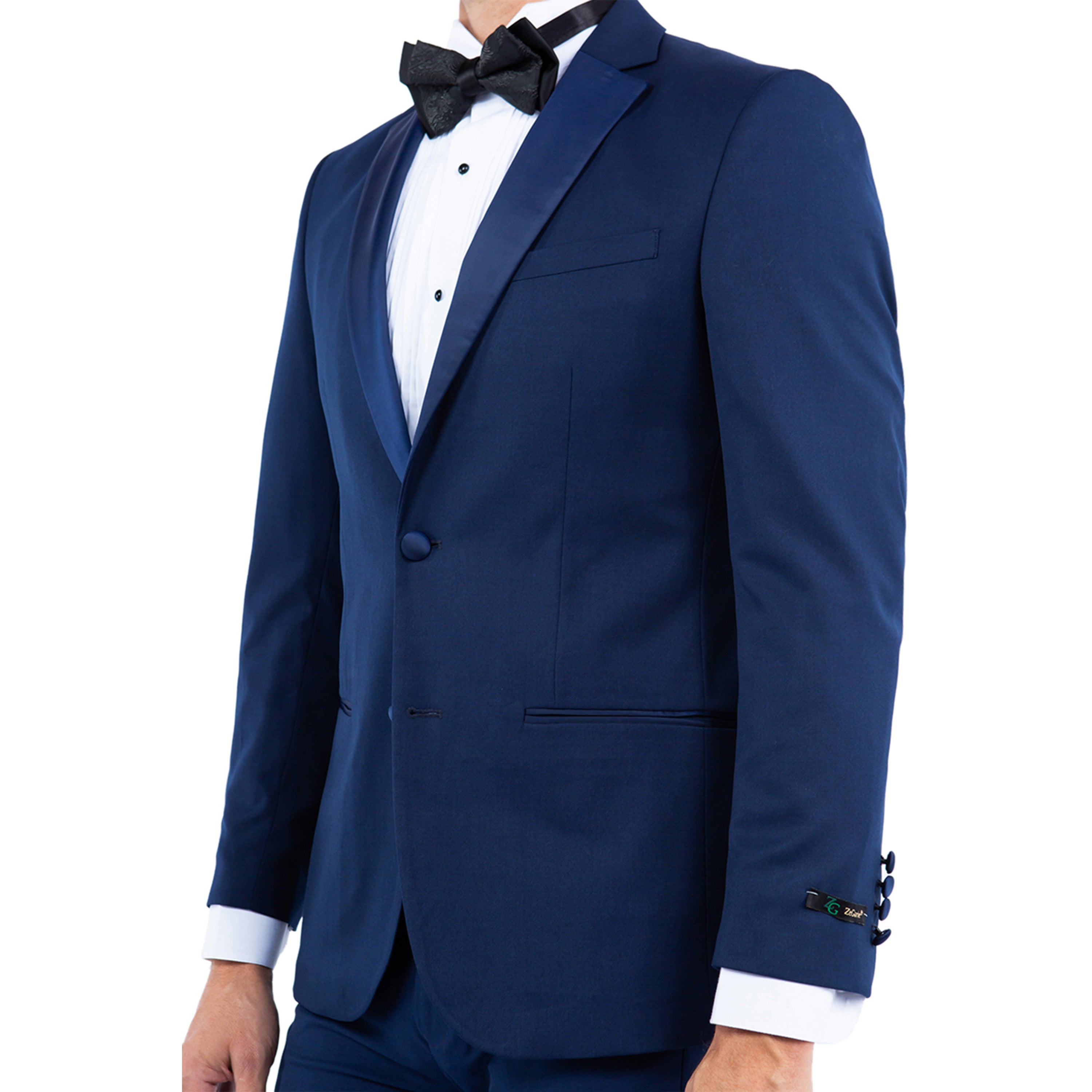 Men’s Tailored-Fit Tuxedo Jacket with Notch Lapel – Classic Sophistication for Any Occasion | D&K Menswear