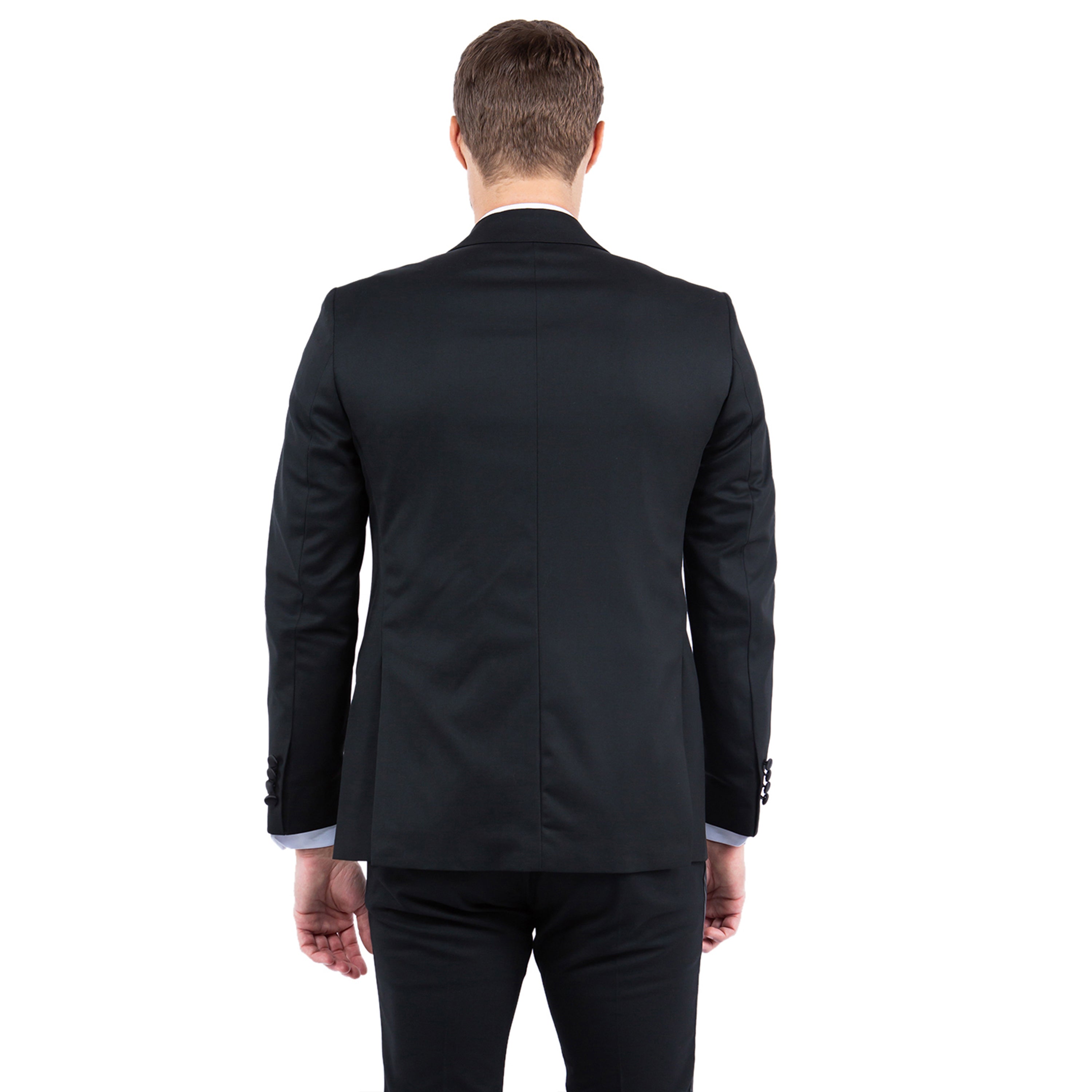 Men’s Tailored-Fit Tuxedo Jacket with Peak Lapel – Classic Sophistication for Formal Occasions | D&K Menswear