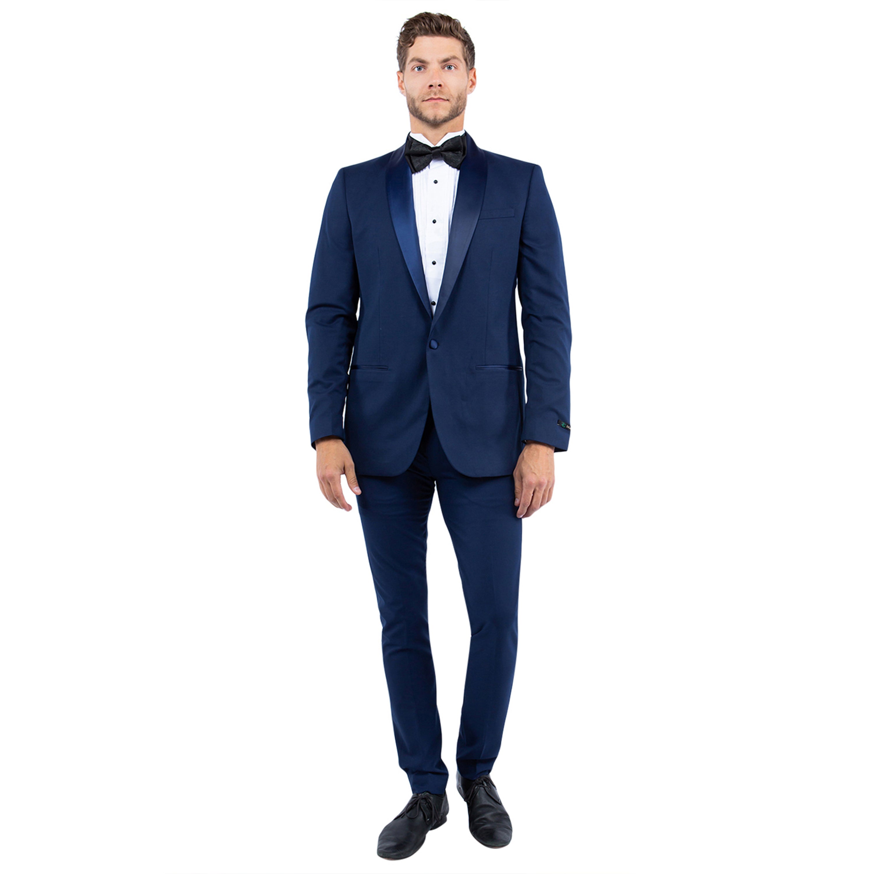 Men’s Tailored-Fit Tuxedo Jacket with Shawl Collar – Classic Elegance for Formal Occasions | D&K Menswear