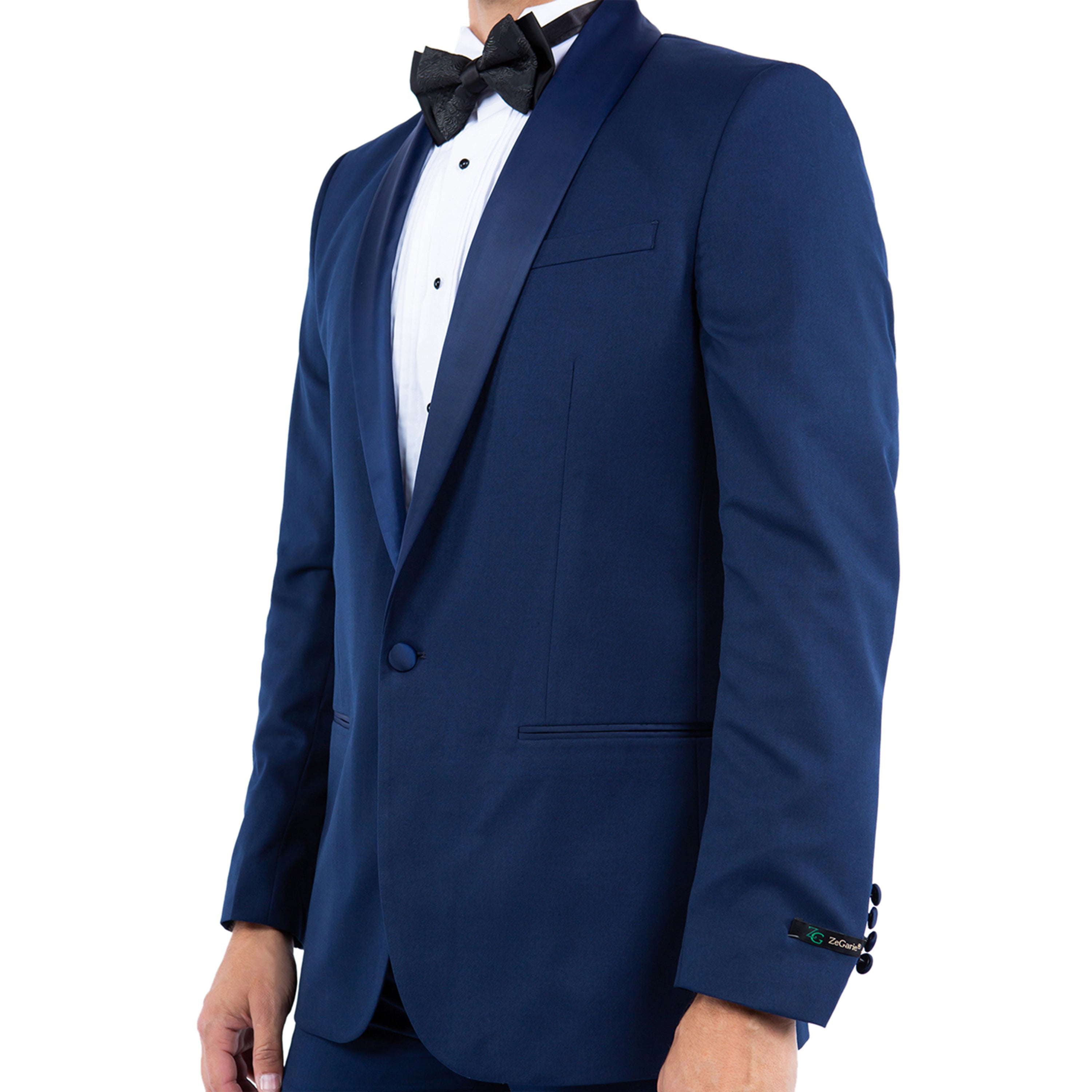 Men’s Tailored-Fit Tuxedo Jacket with Shawl Collar – Classic Elegance for Formal Occasions | D&K Menswear