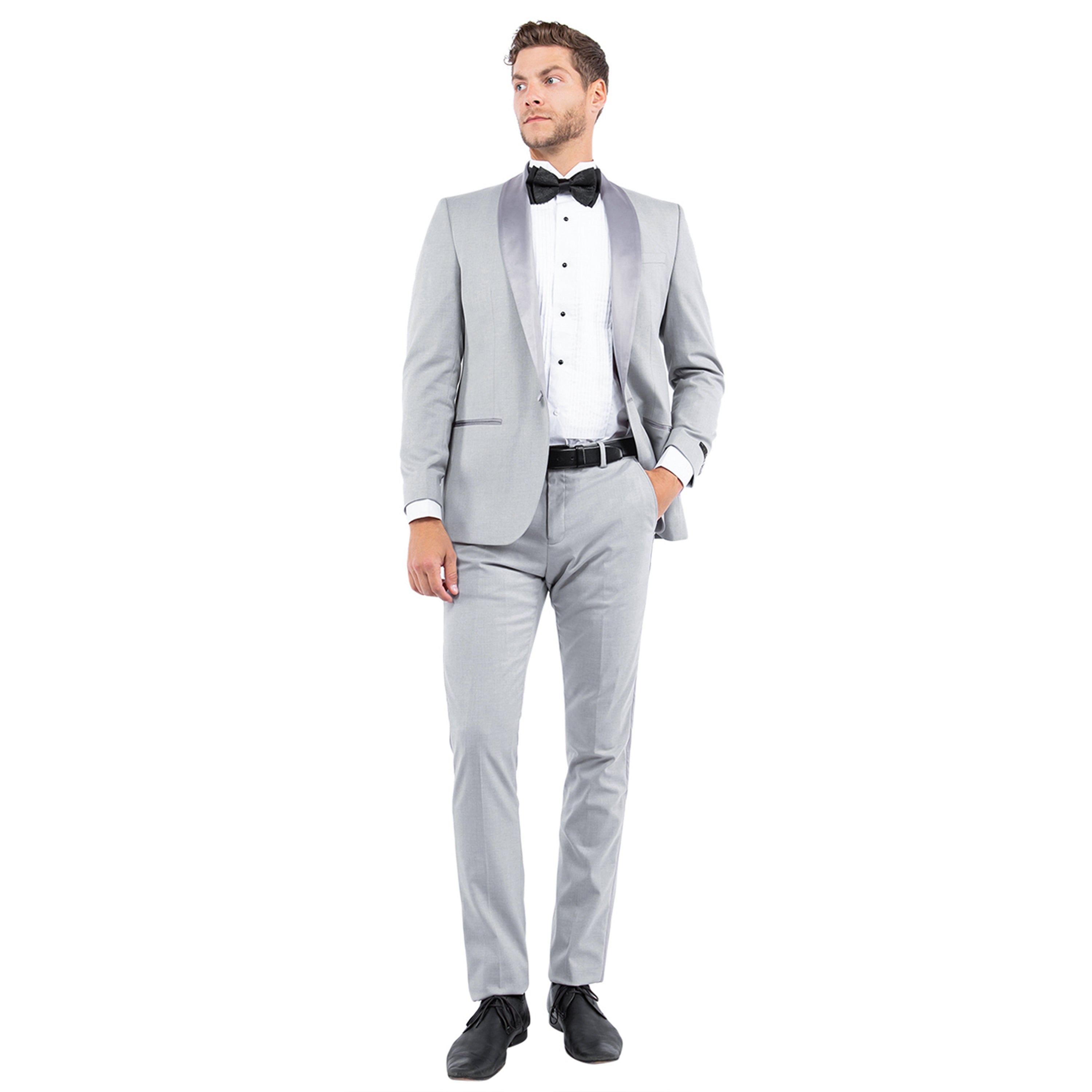 Men’s Tailored-Fit Suit Separates Tuxedo Jacket with Shawl Collar – Modern Elegance and Timeless Design | D&K Menswear