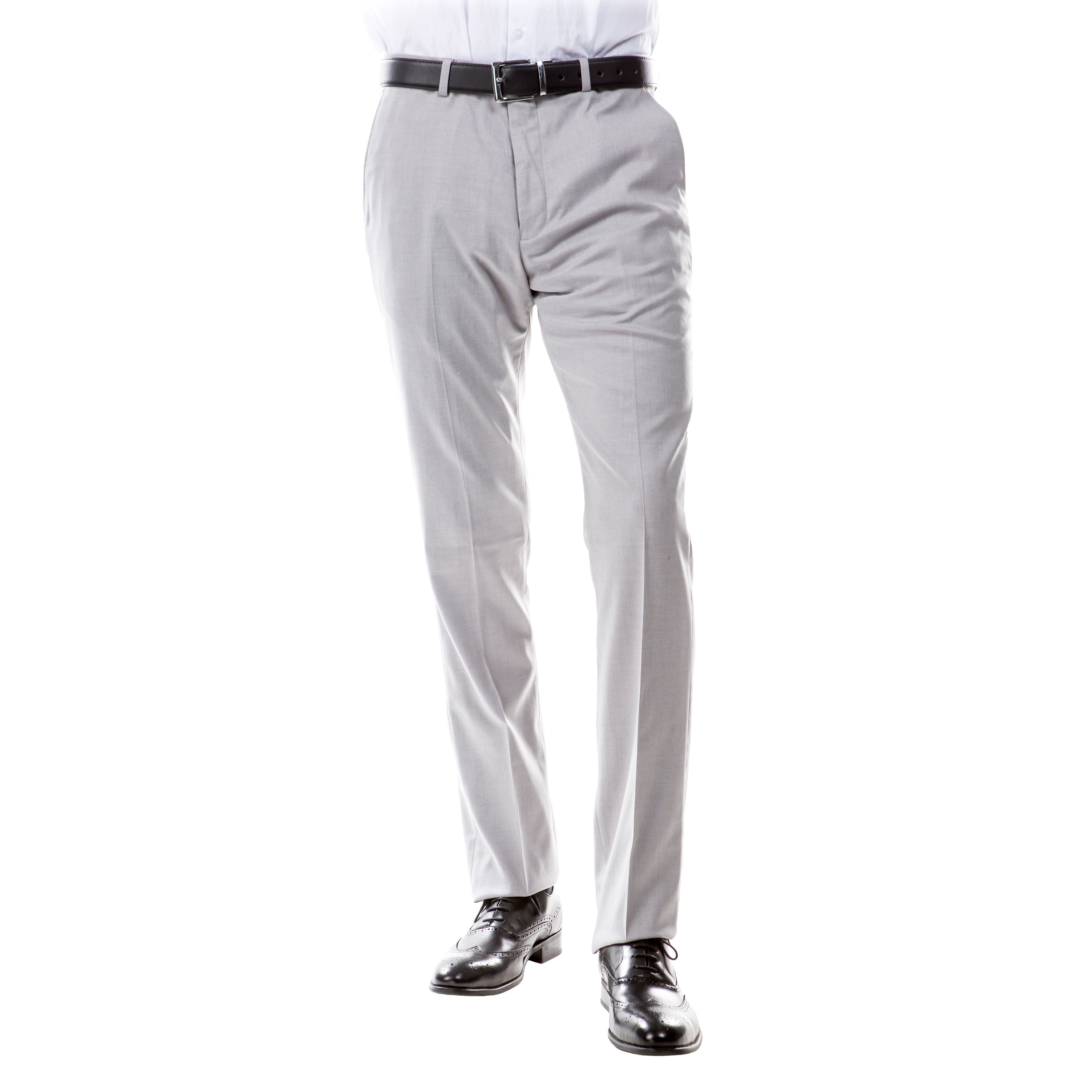 Men’s Tailored-Fit Suit Separates Light Grey Pants – Modern Fit and Custom Comfort | D&amp;K Menswear