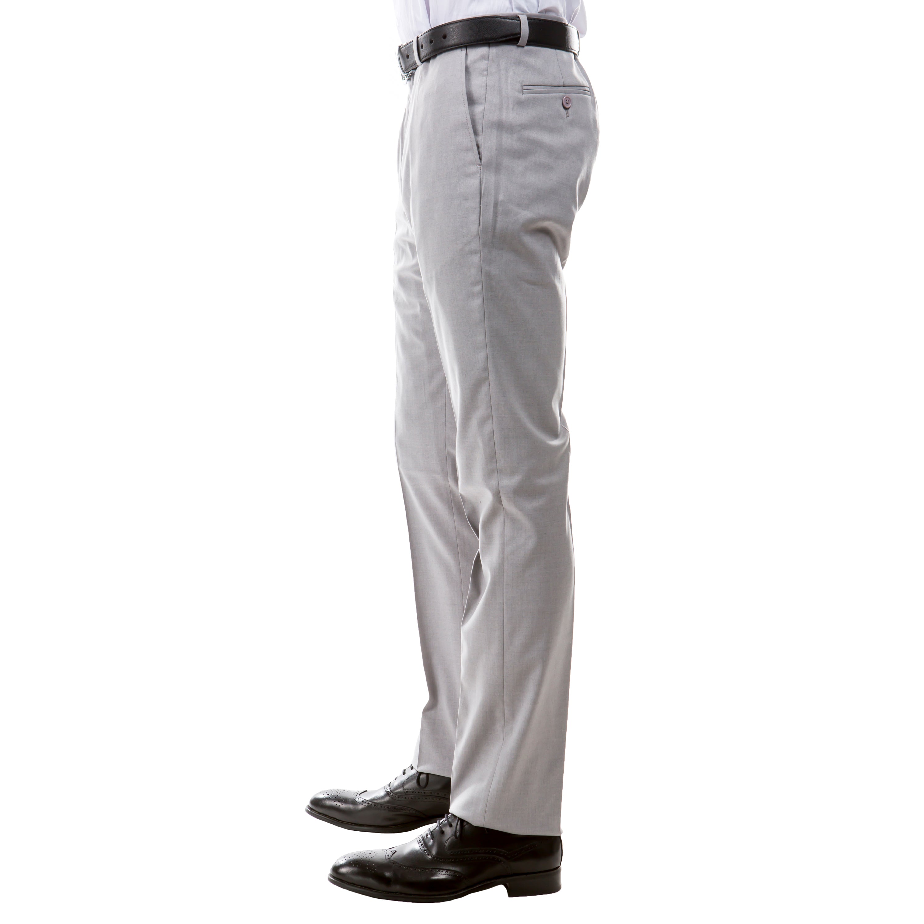 Men’s Tailored-Fit Suit Separates Light Grey Pants – Modern Fit and Custom Comfort | D&amp;K Menswear
