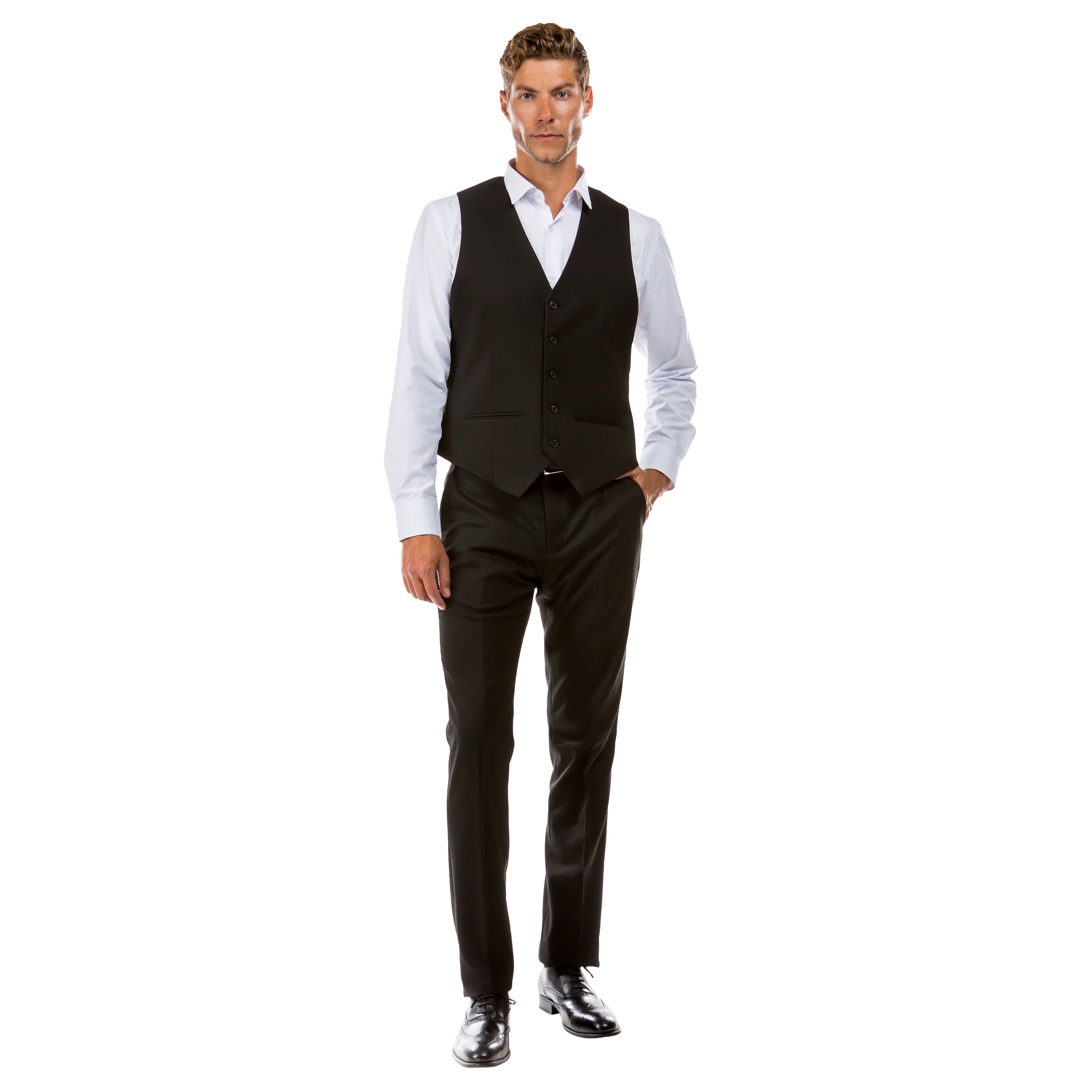 Men’s Tailored Fit Suit Separates Vest – Elegant, Customizable, and Versatile | D&K Menswear