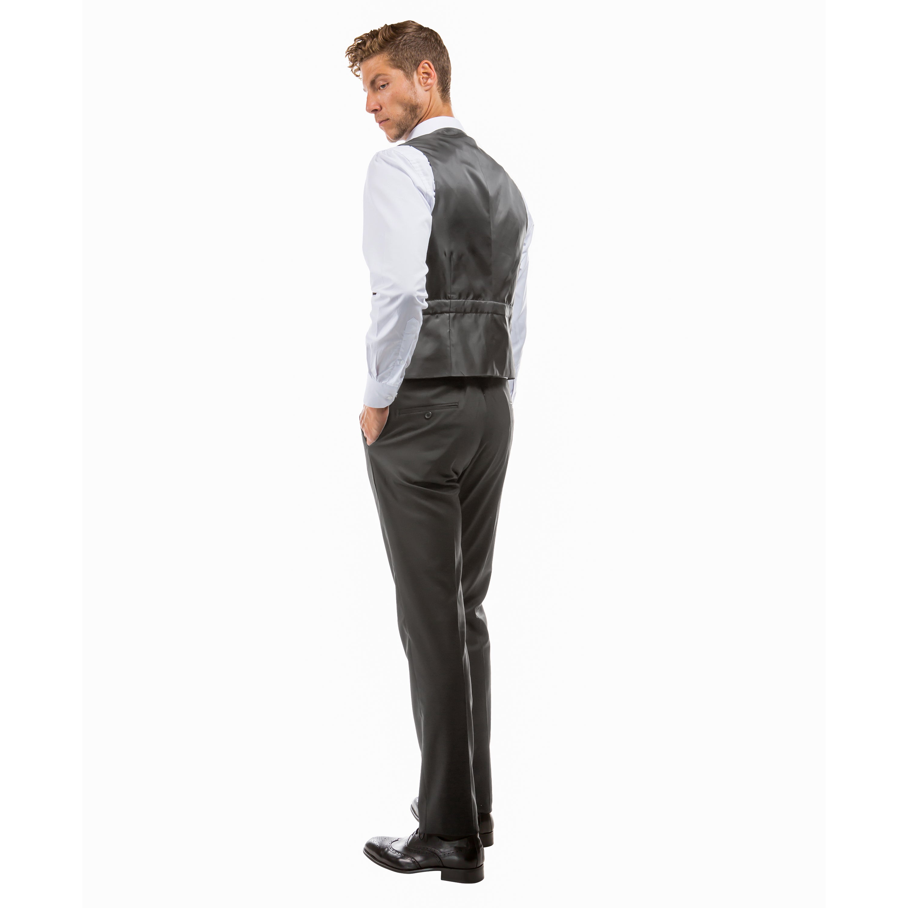 Men's Tailored-Fit Suits Separates Vest