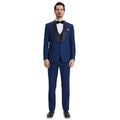 Men’s Tuxedo, Stacy Adams Suit, Hybrid Fit Tuxedo, Black-Tie Attire, Formalwear, Wedding Suit, D&K Menswear Collection