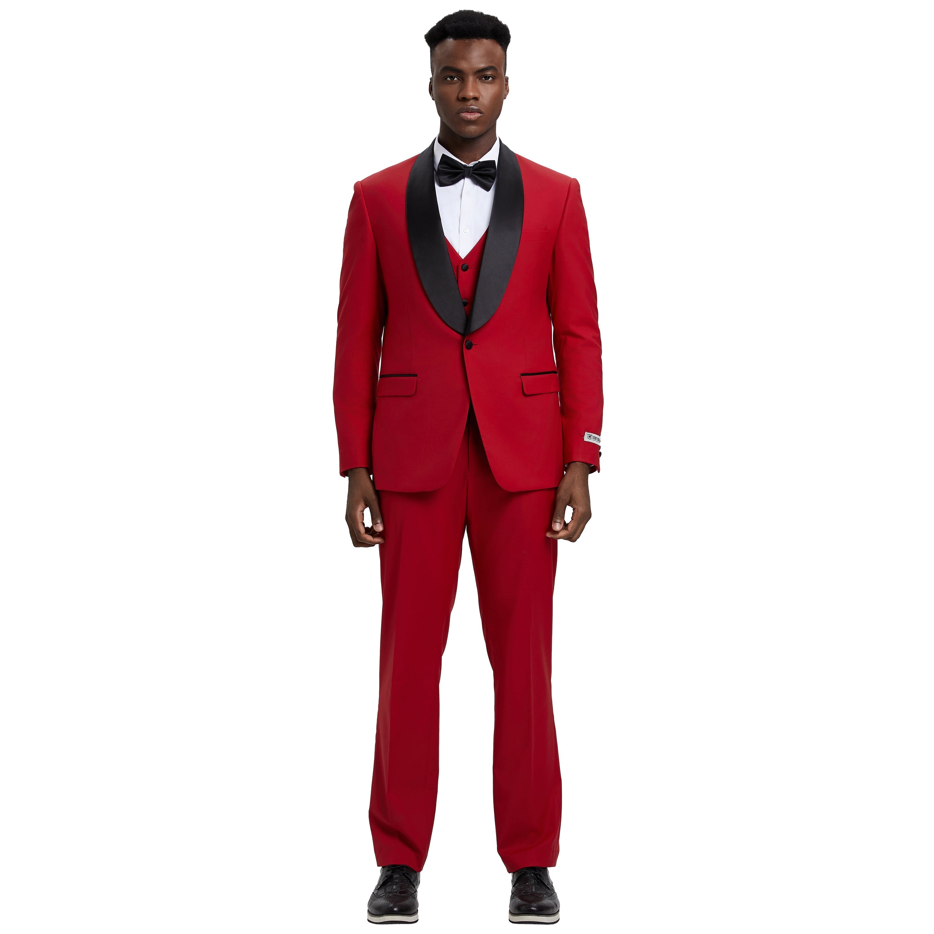 Men’s Tuxedo, Stacy Adams Suit, Hybrid Fit Tuxedo, Black-Tie Attire, Formalwear, Wedding Suit, D&K Menswear Collection