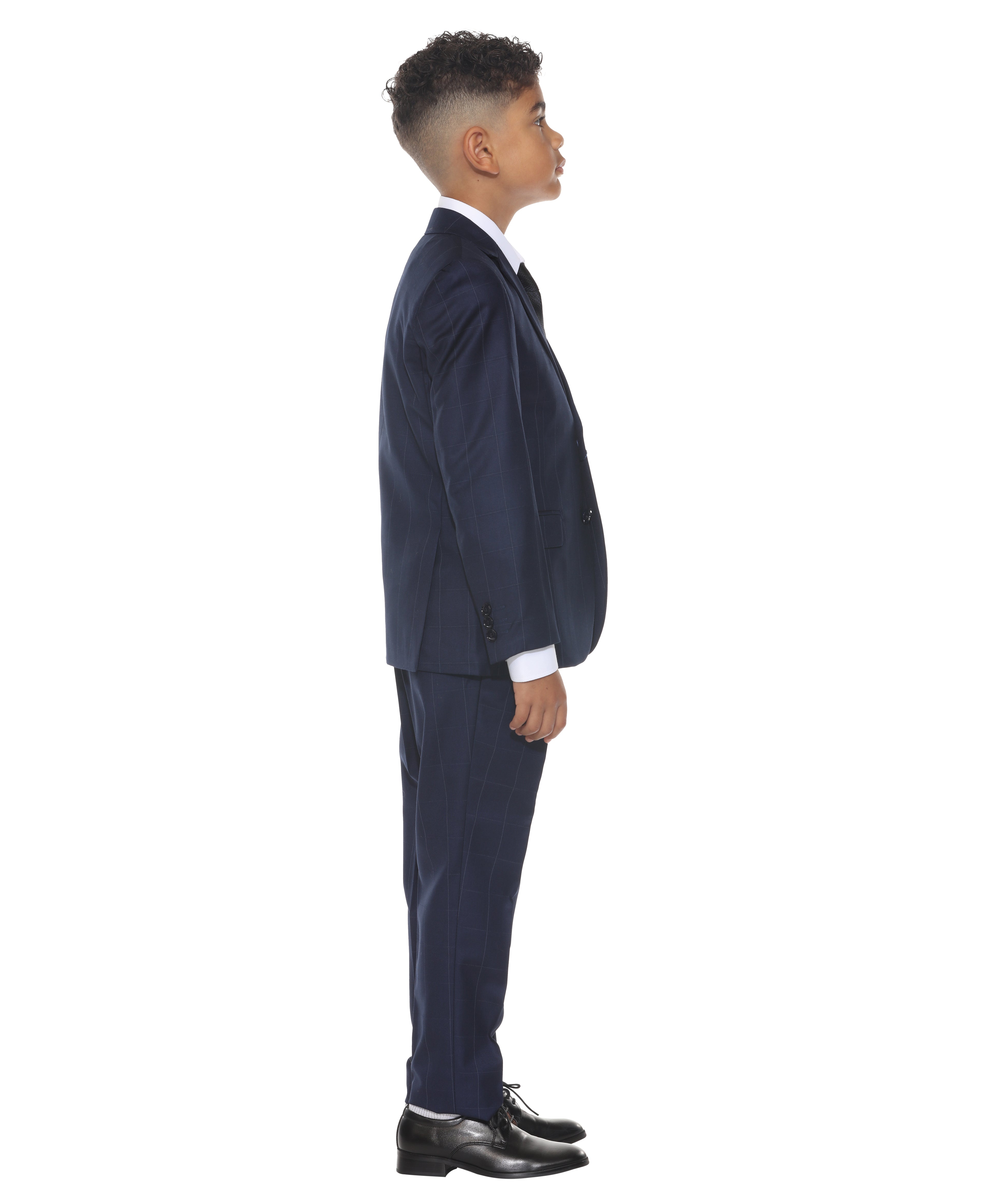 Perry Ellis Boy's 5pc Windowpane Suit