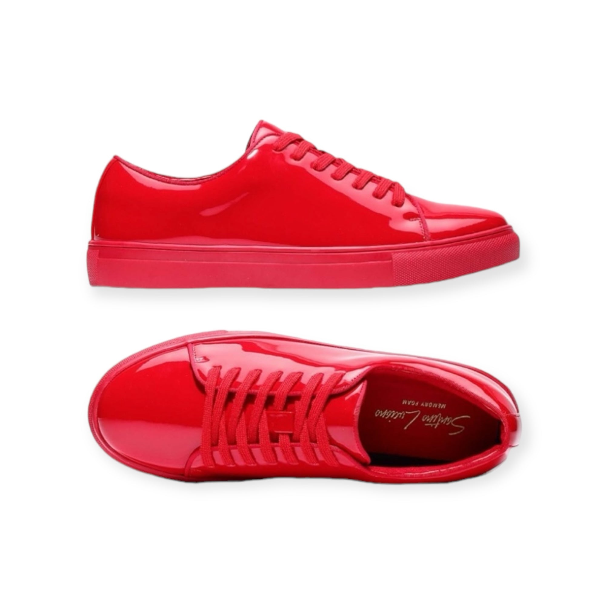 Mens Patent Leather Sneaker