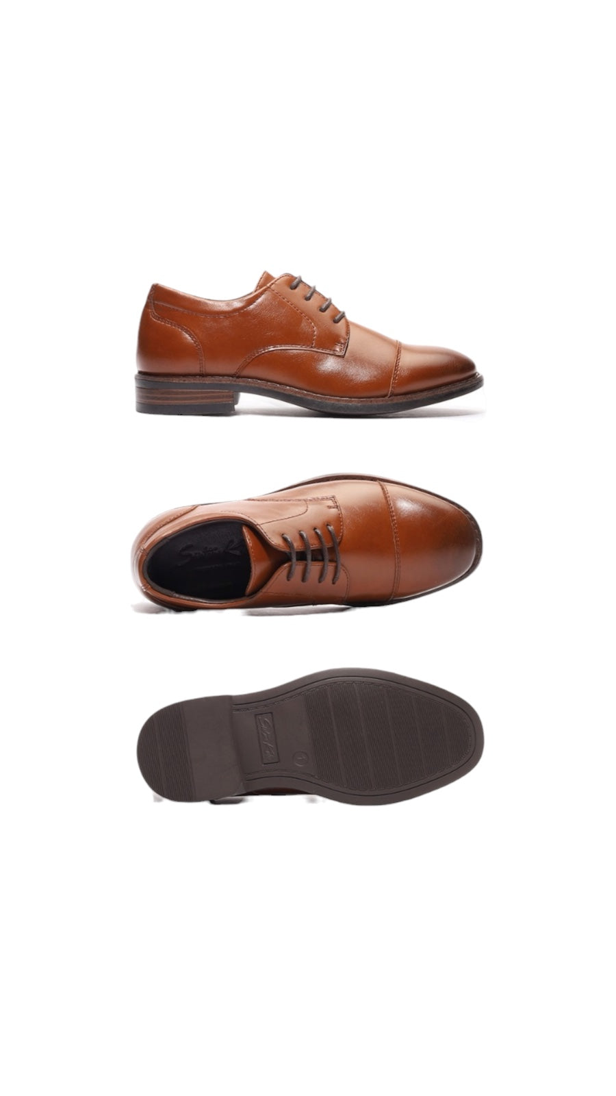Kids cap toe shoe