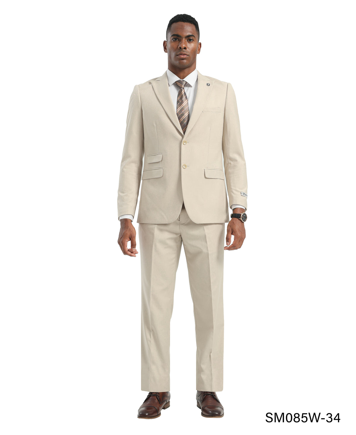Mens Suit 2pc Black Slim Fit Notch Lapel Suits