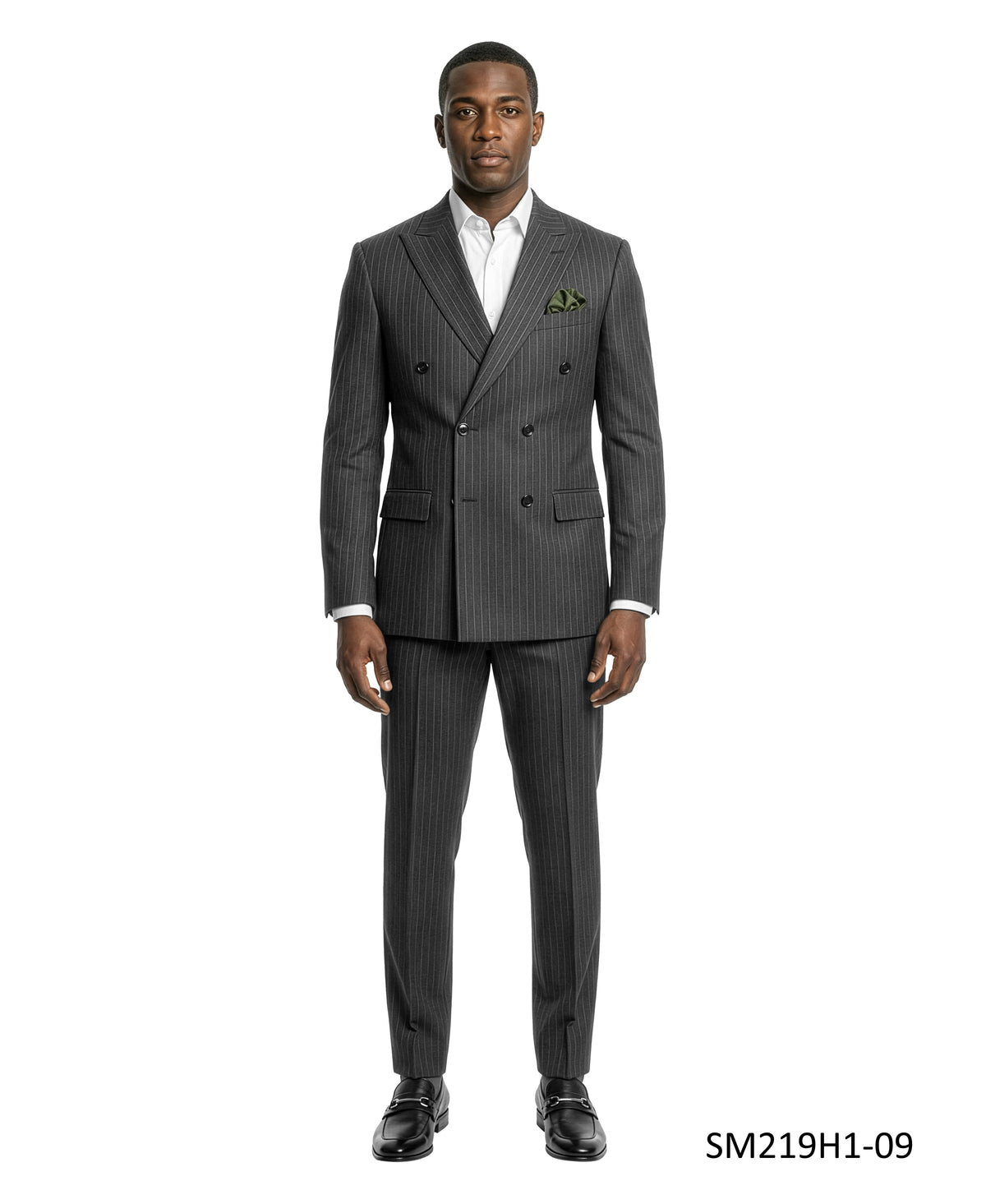 Stacy Adams 2PC Pinstripe Double Breast