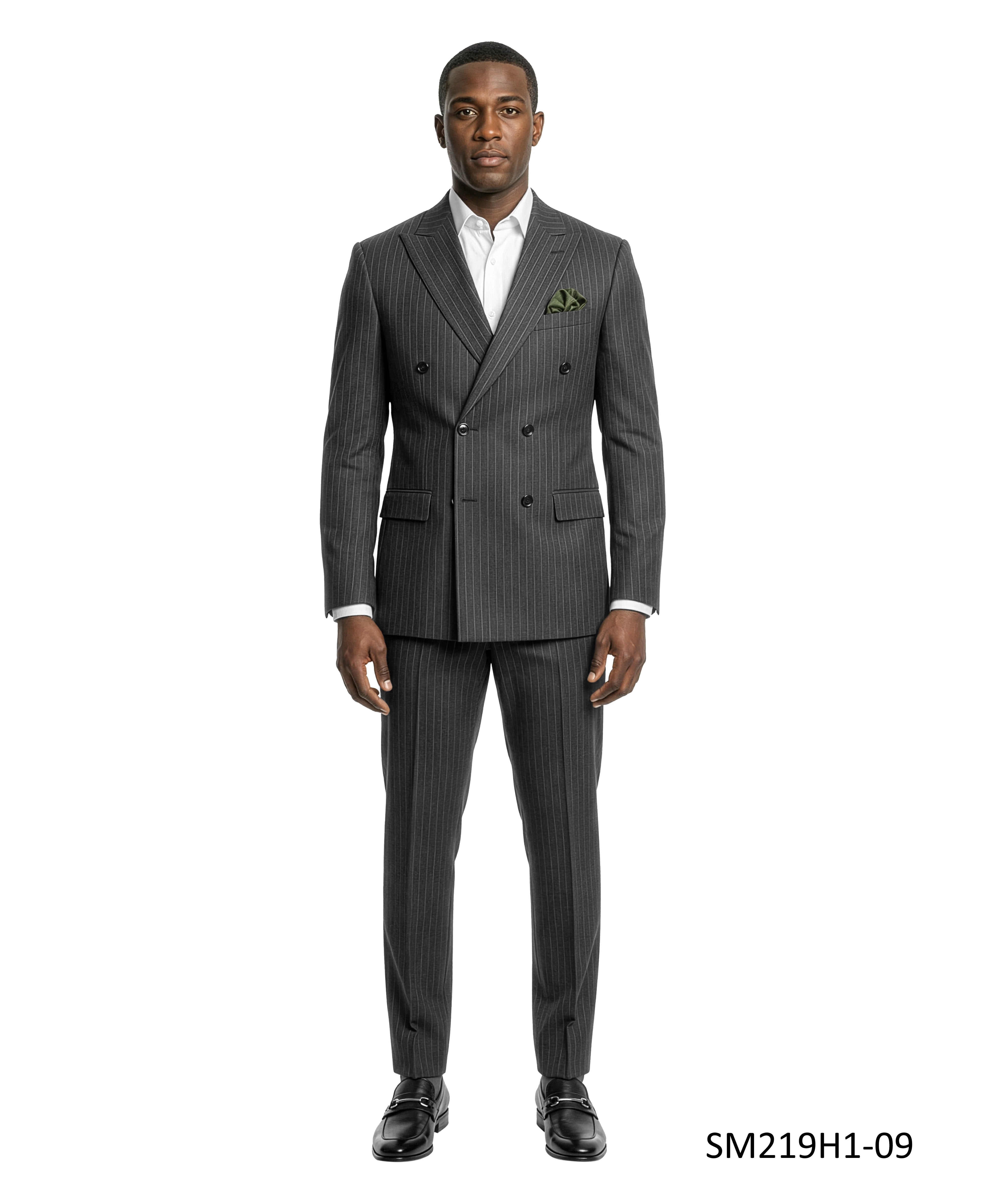 Stacy Adams 2PC Pinstripe Double Breast