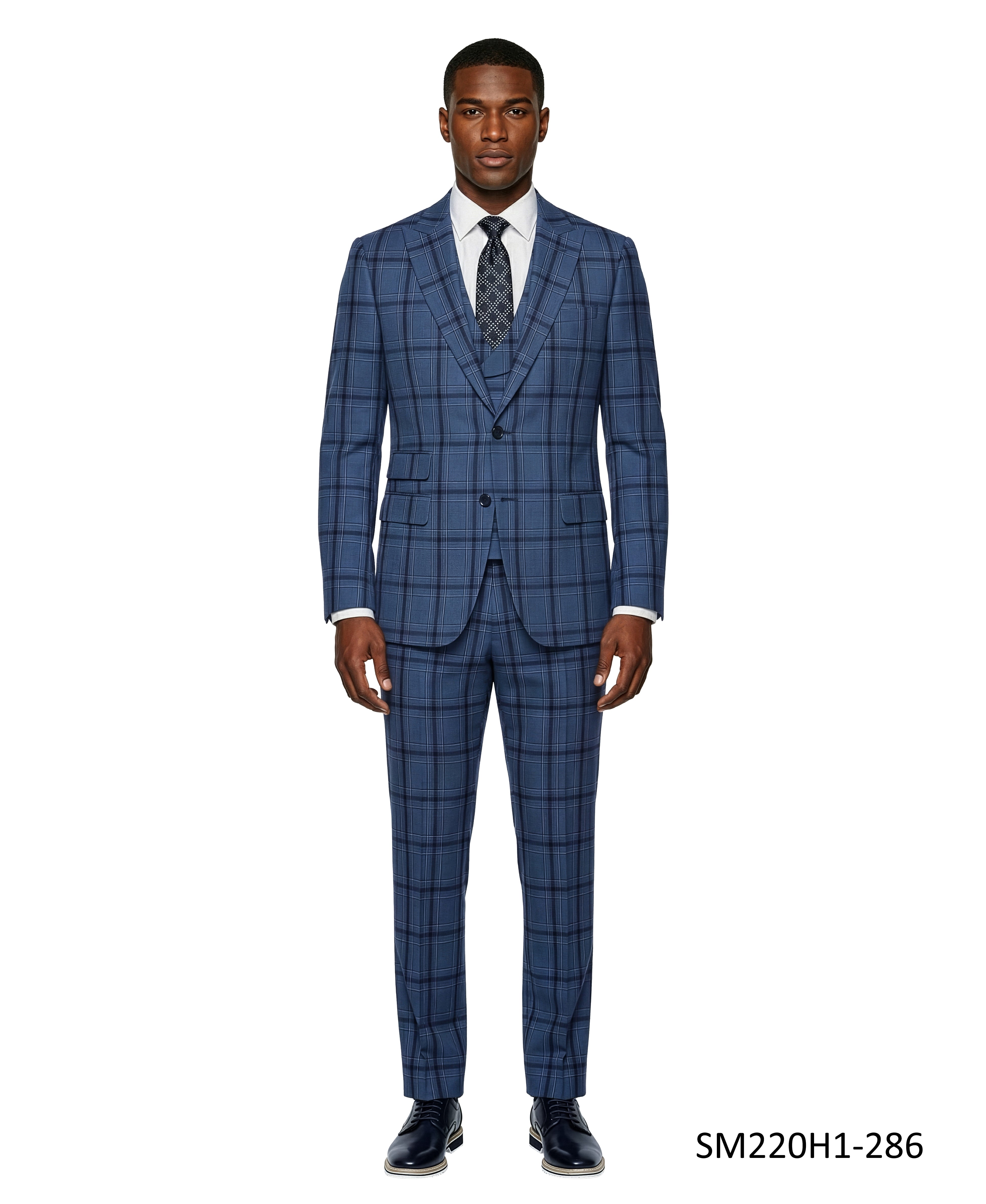 Stacy Adams 3PC w/ Double Breasted Vest