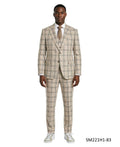 Stacy Adams 3PC Plaid Suit Set