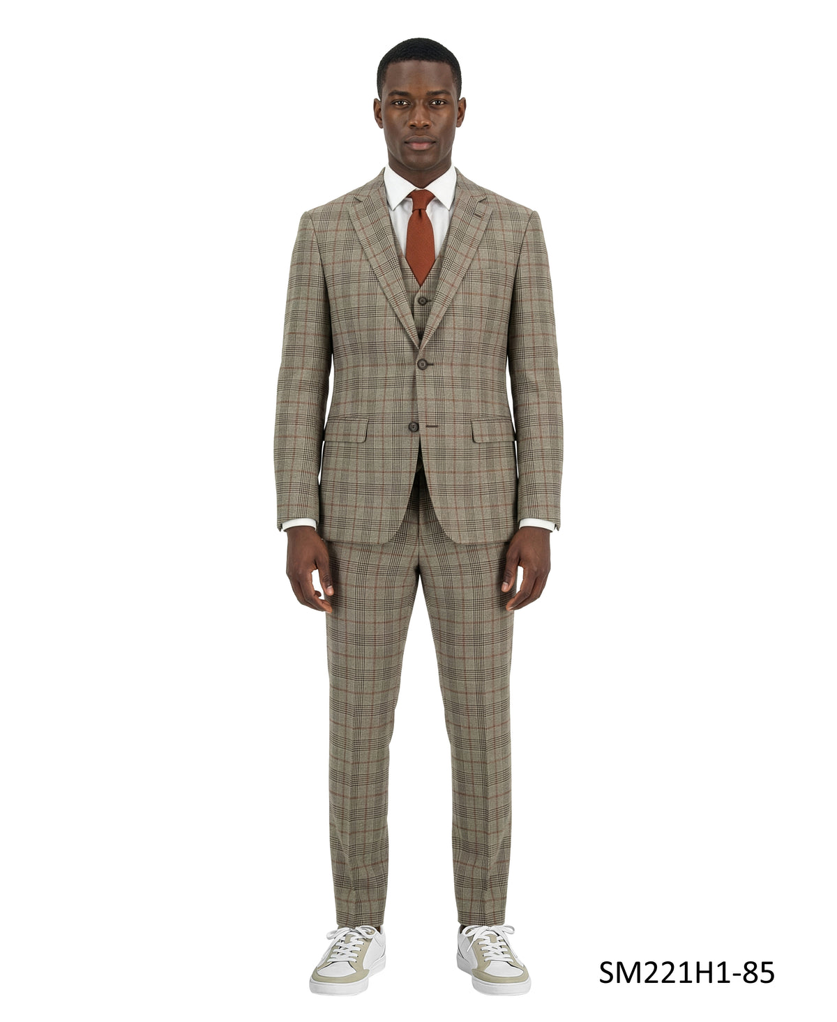 Stacy Adams 3PC Plaid Suit Set