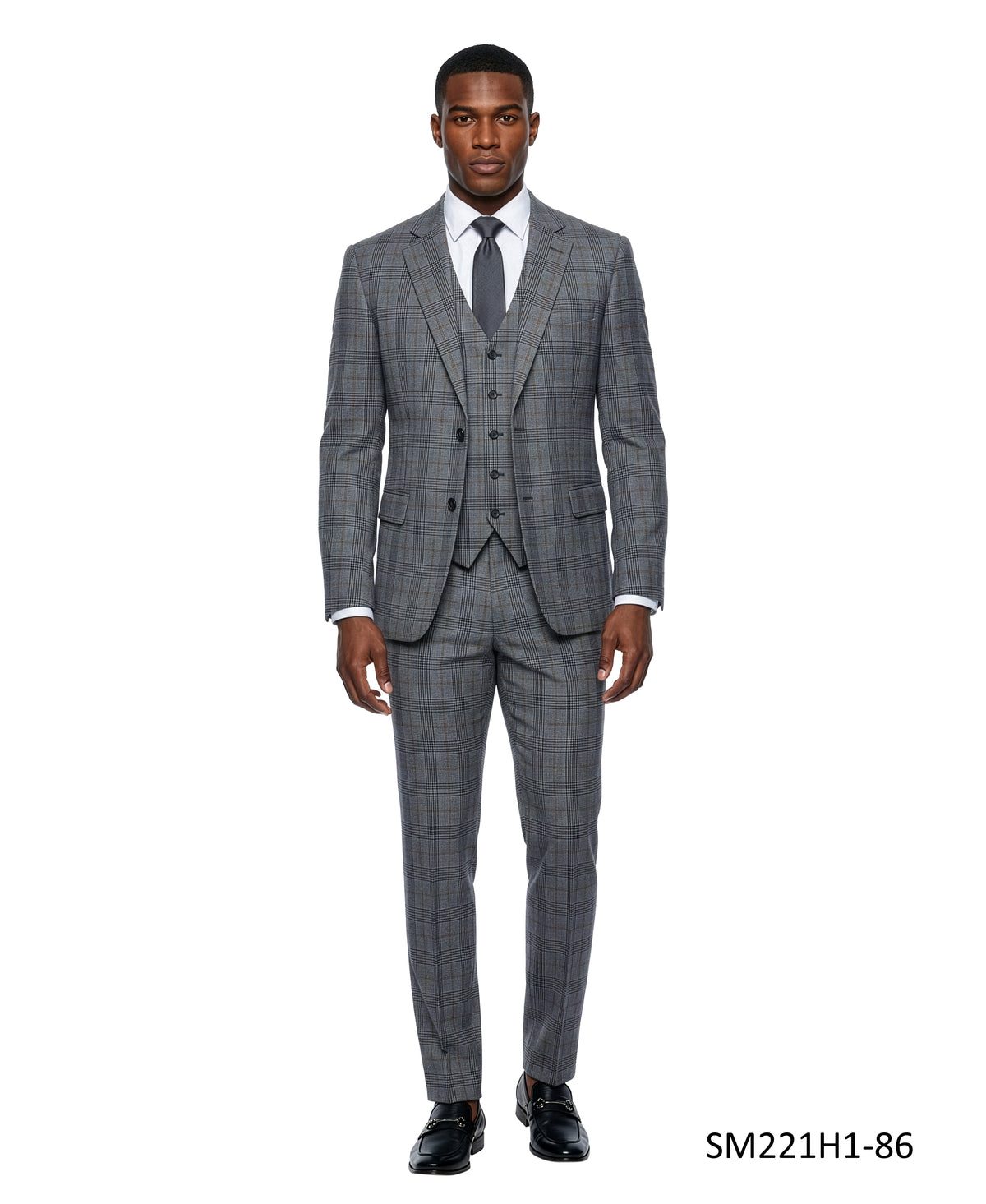 Stacy Adams 3PC Plaid Suit Set