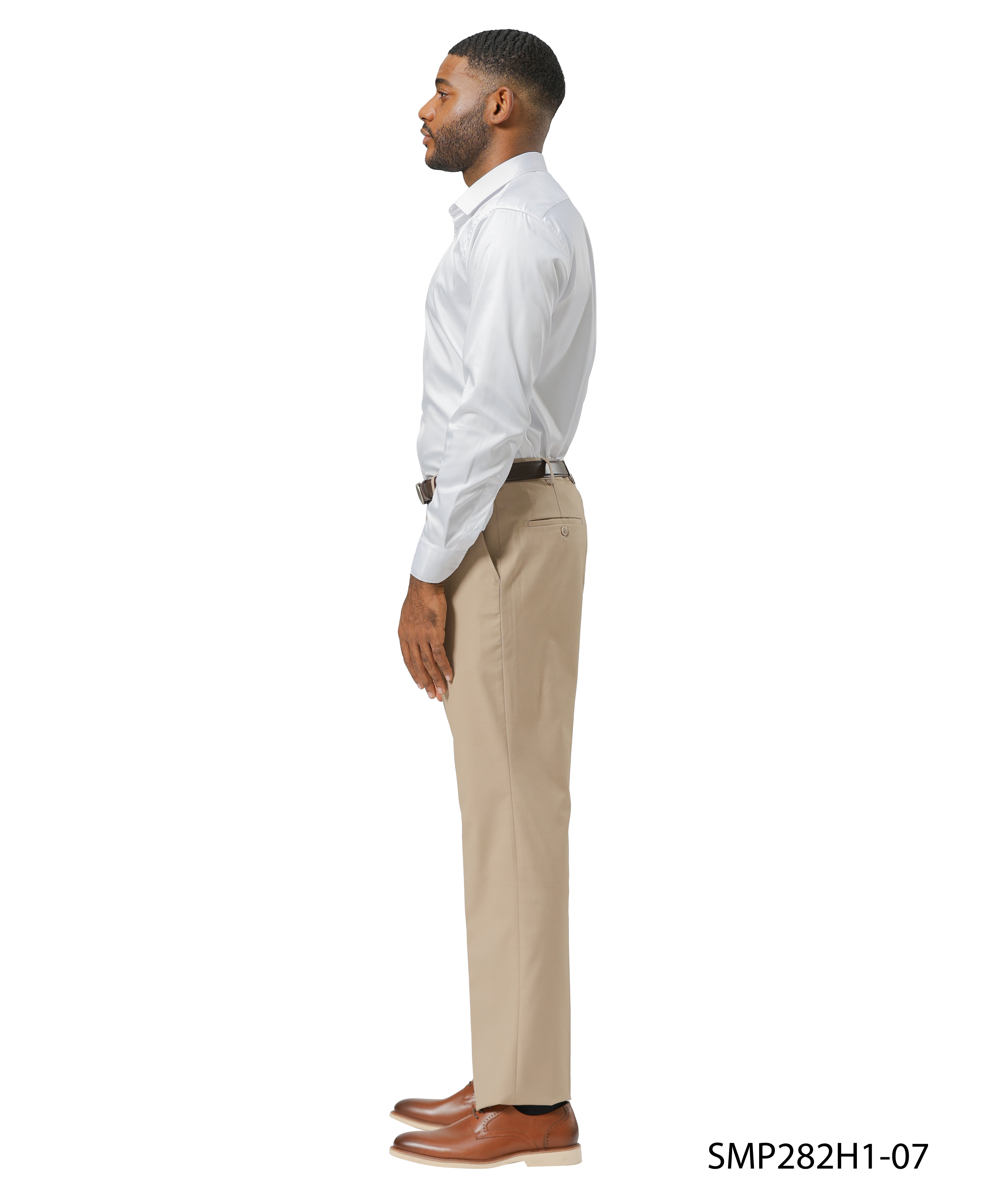 Stacy Adams Solid Dress Pants – Classic Tan Style & Everyday Comfort | D&K Menswear