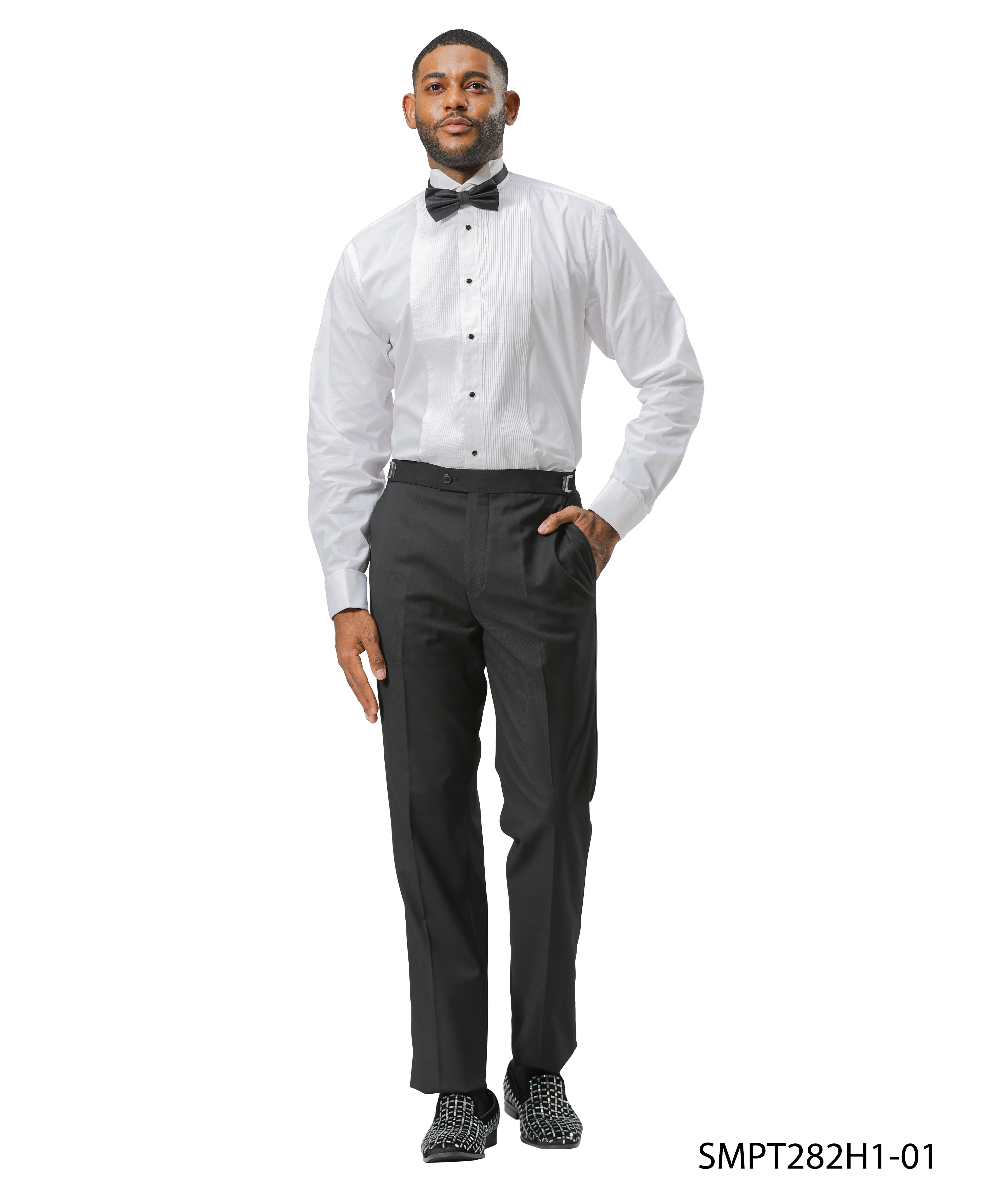 Solid Tuxedo Dress Pants By Stacy Adams