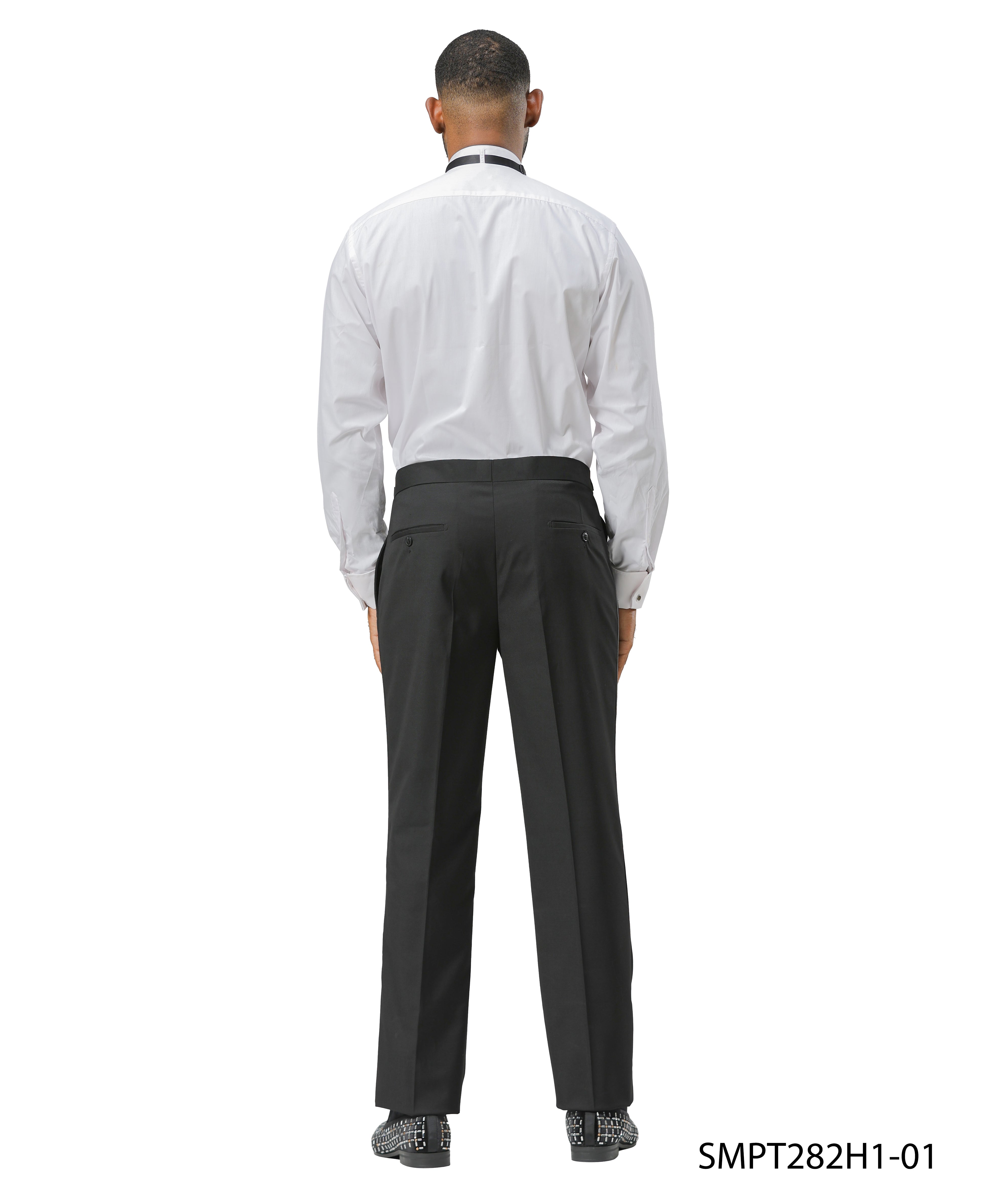 Stacy Adams Solid Tuxedo Dress Pants – Timeless Sophistication & Comfort | D&K Menswear