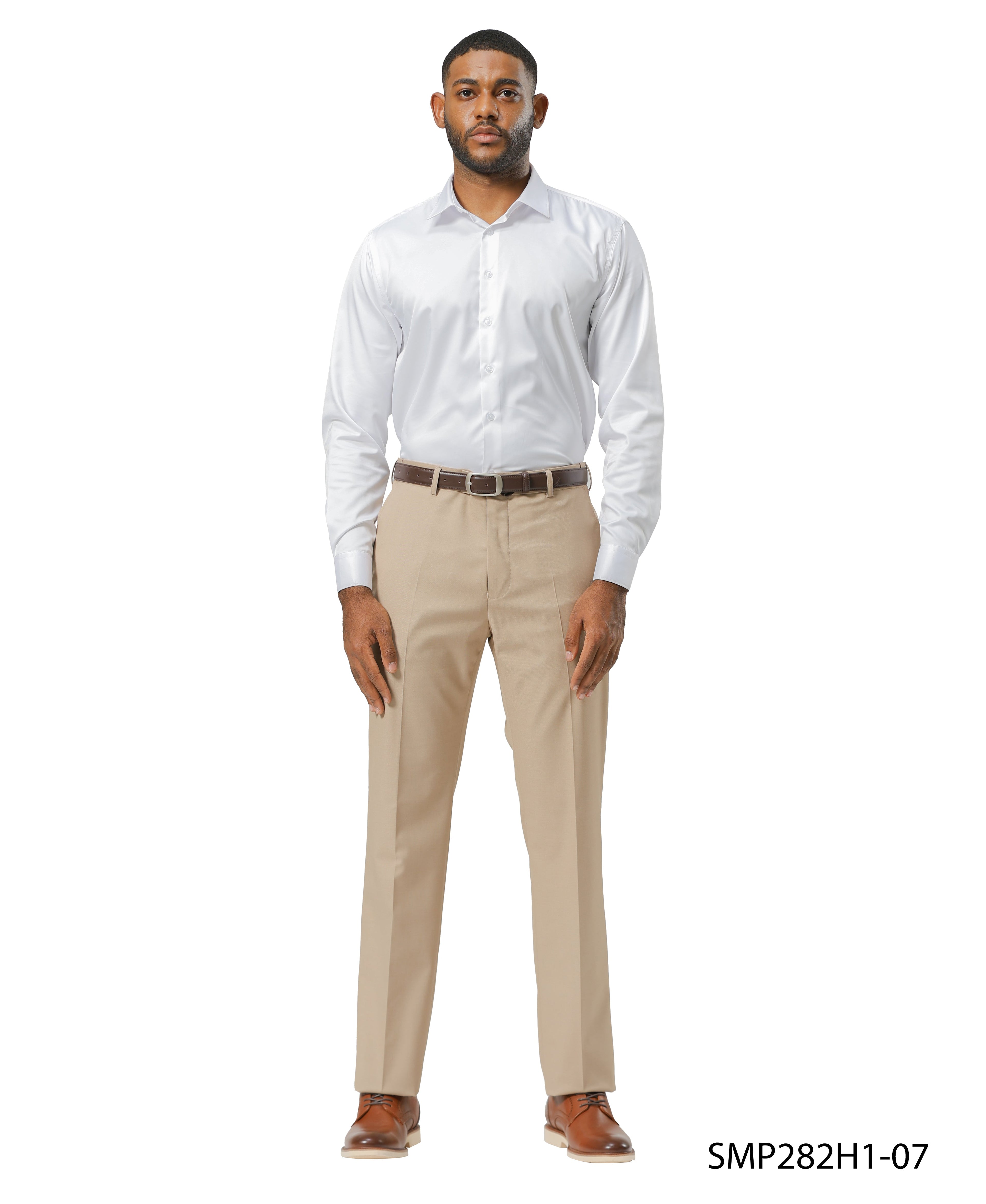 Men’s Dress Pants, Stacy Adams Trousers, Business Attire, Formalwear, Tan Dress Pants, D&K Menswear Collection