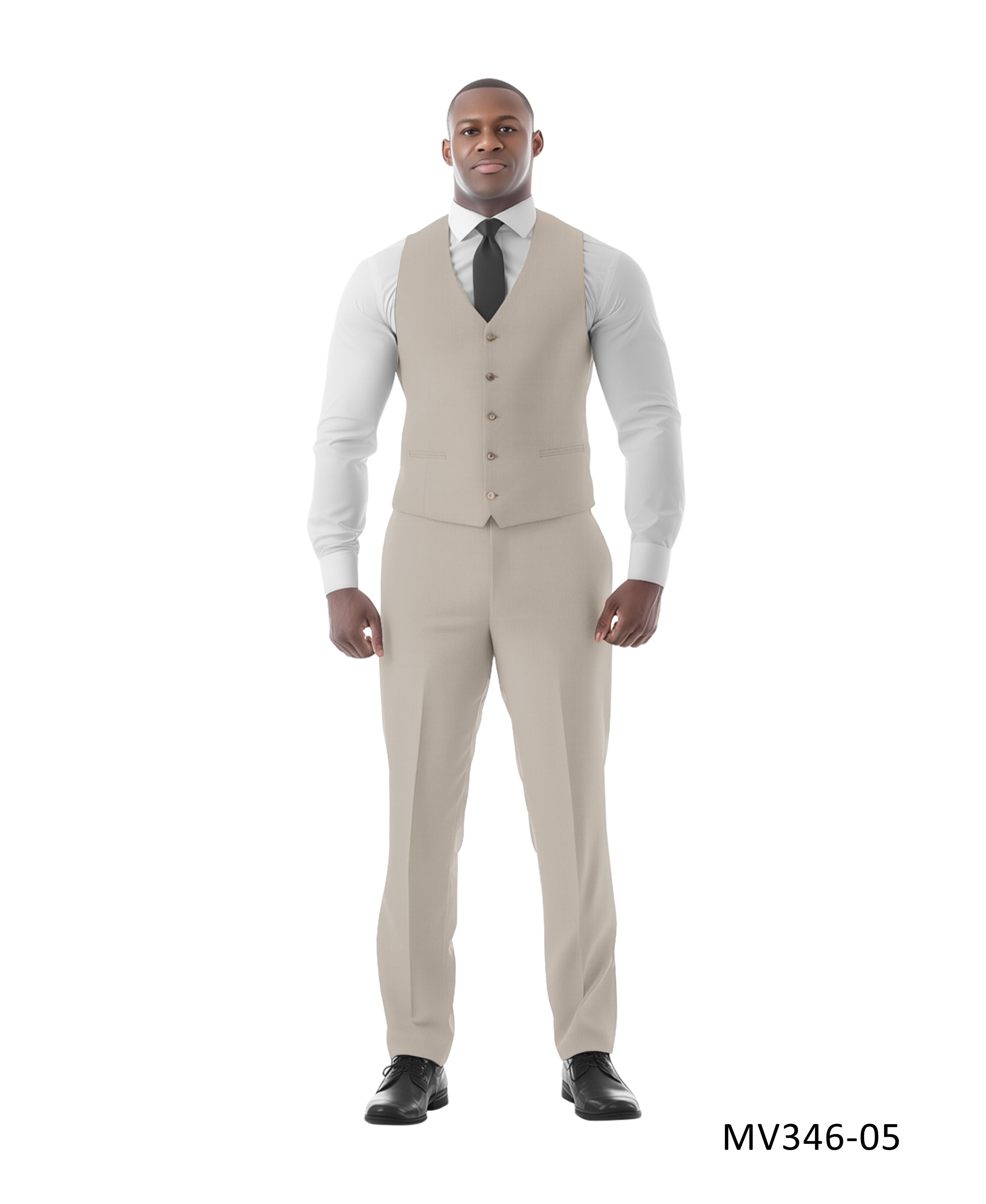 Zegarie Suit Separates Tan Solid Men's Vests