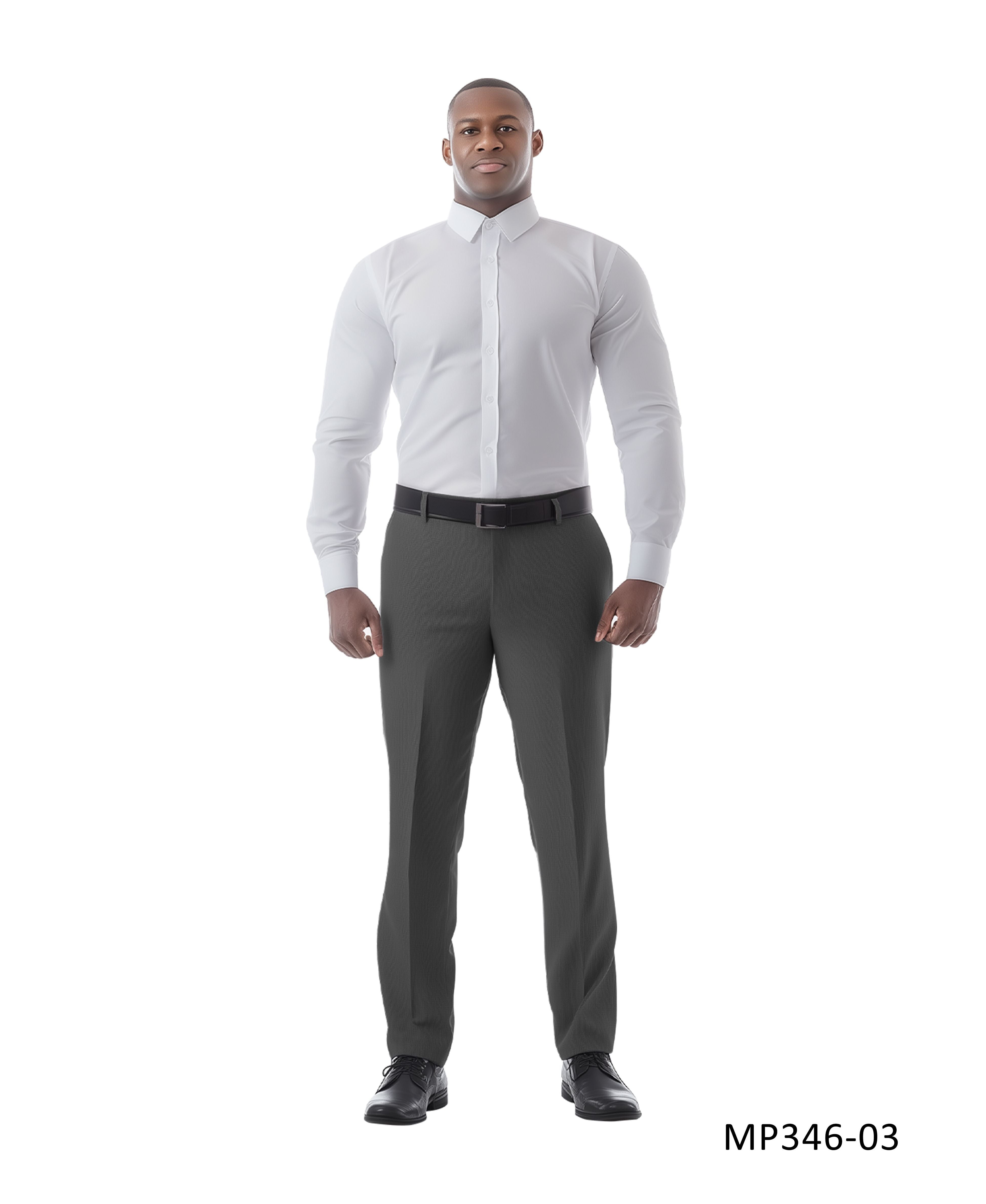 Zegarie Suit Separates Dark Grey Solid Men's Dress Pants