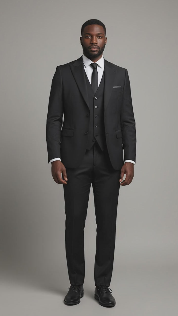 Noah John 3 Piece Peak Lapel Suit