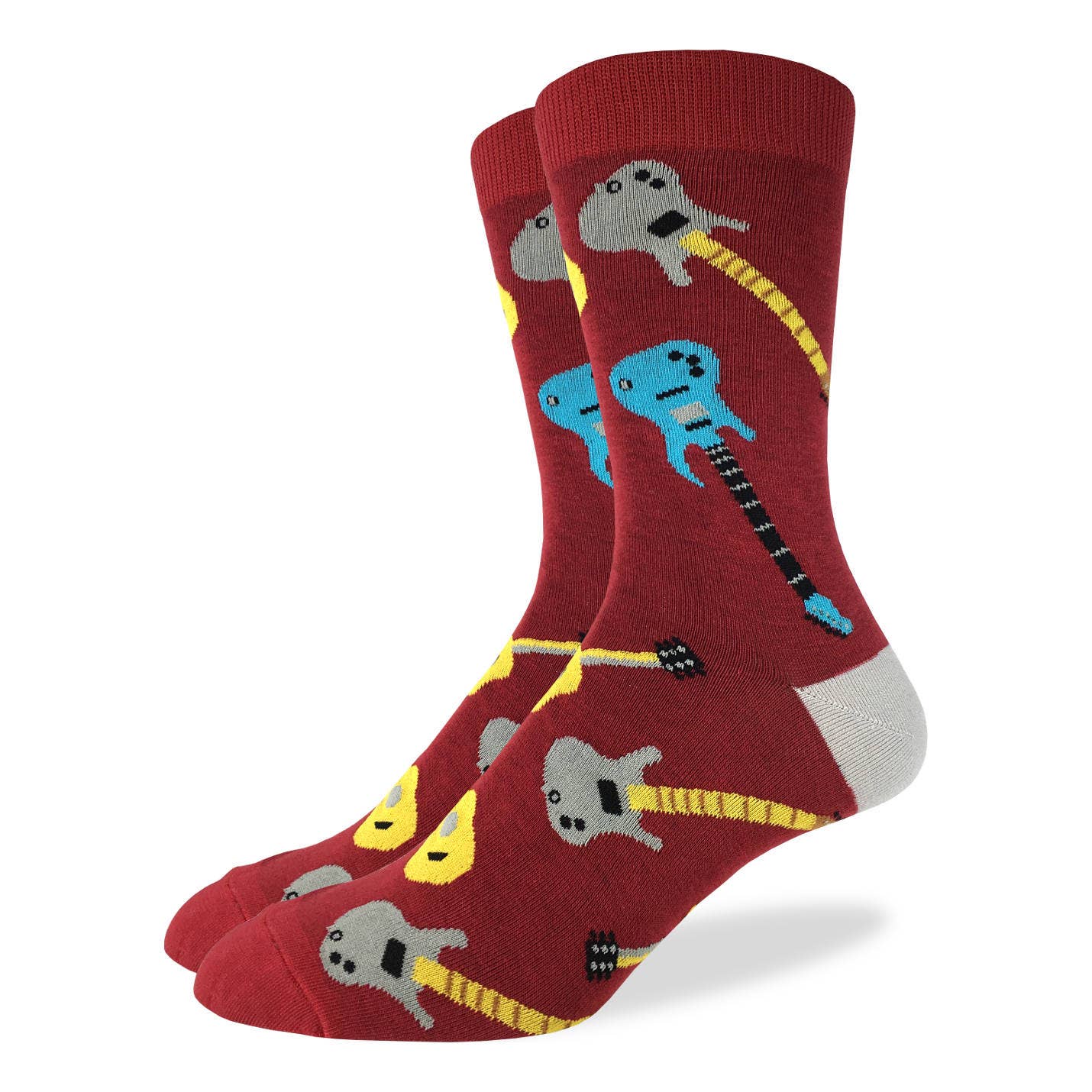 Men's Red Guitar Socks