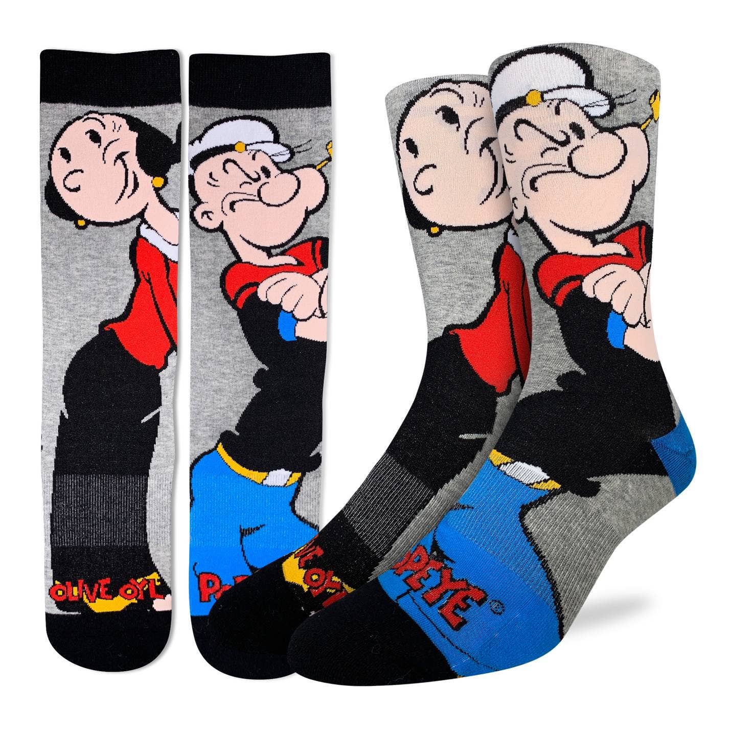 Men's Popeye and Olive Socks