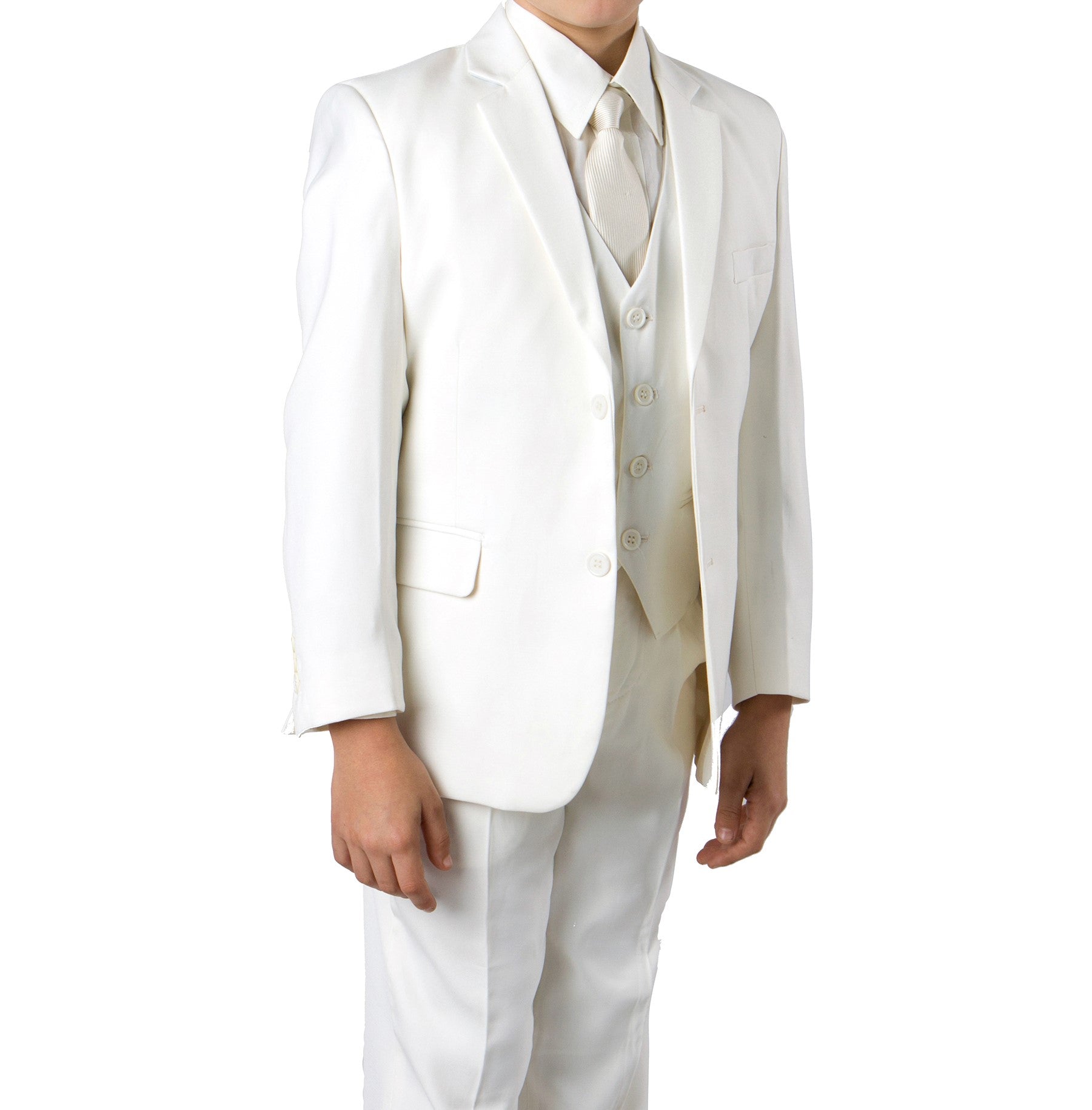 Tazio Off-White Formal Classic Fit Suits For Boys