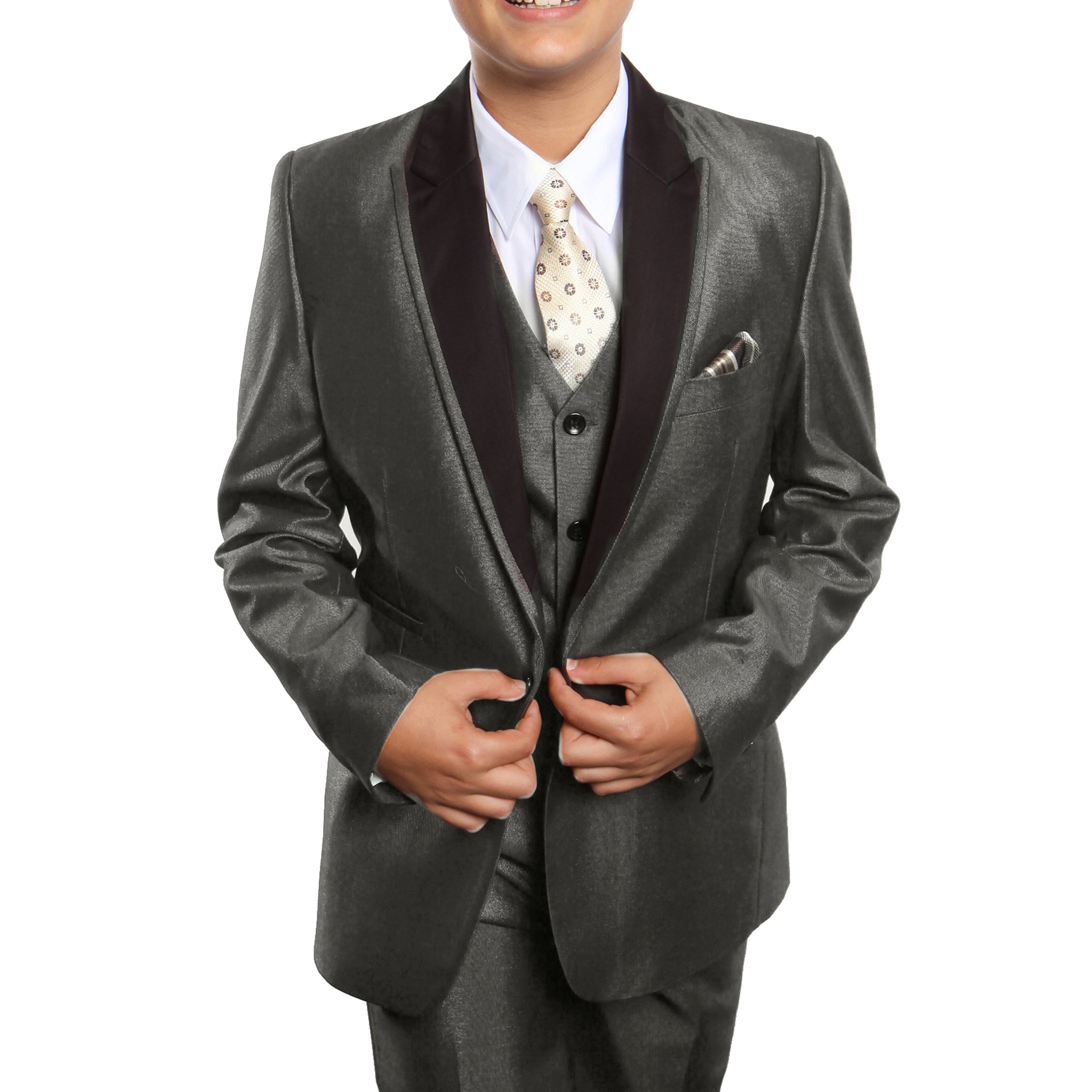 Tazio Taupe Formal Suits For Boys