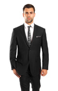 Black 2-PC Modern Fit Suits Suits For Men