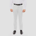 Tazio White Slim Fit Stretch Dress Pants For Men