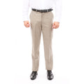 Tazio Dk Tan Slim Fit Stretch Dress Pants For Men