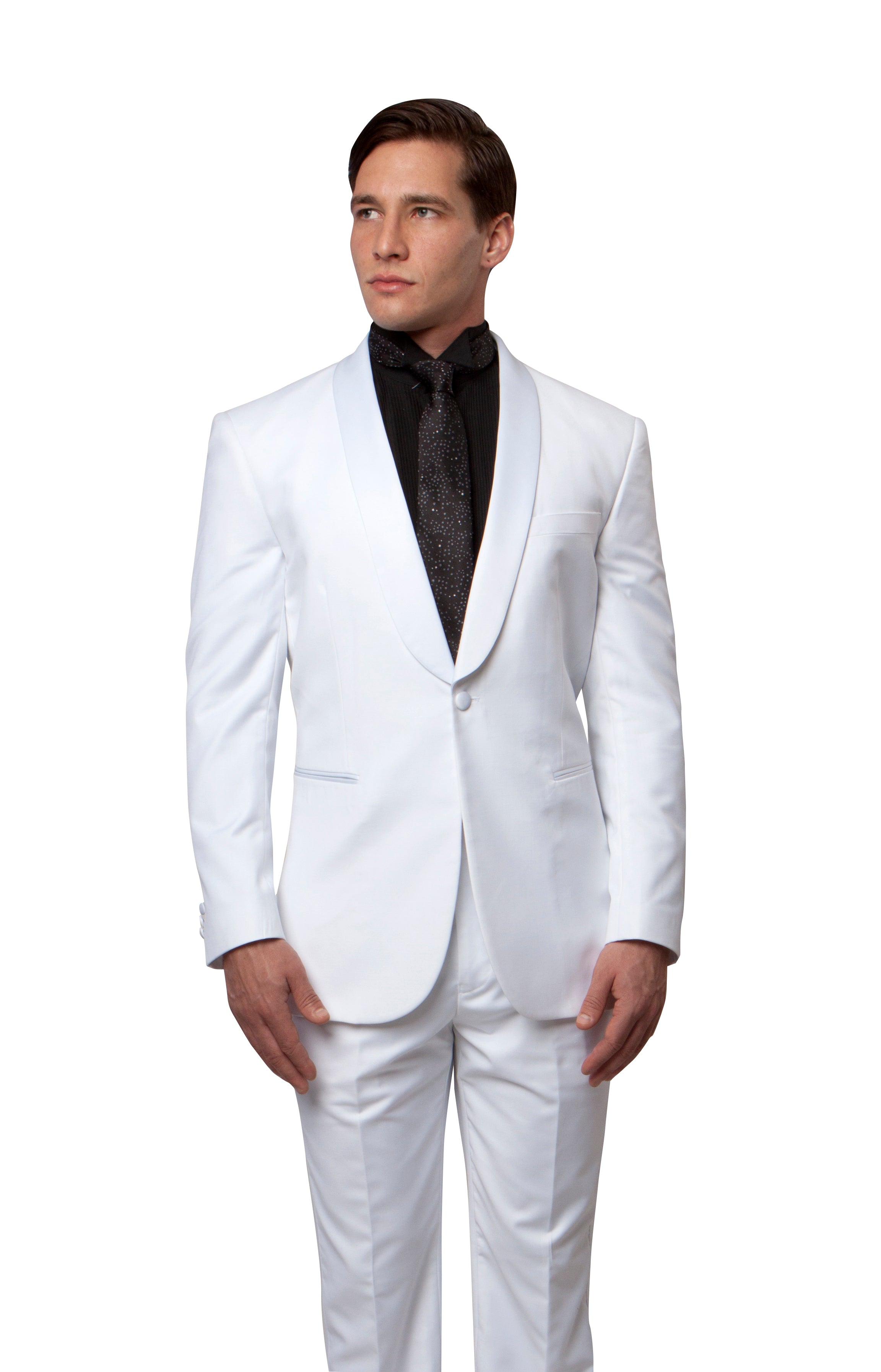 White Shawl Collar 2 PC Tuxedos