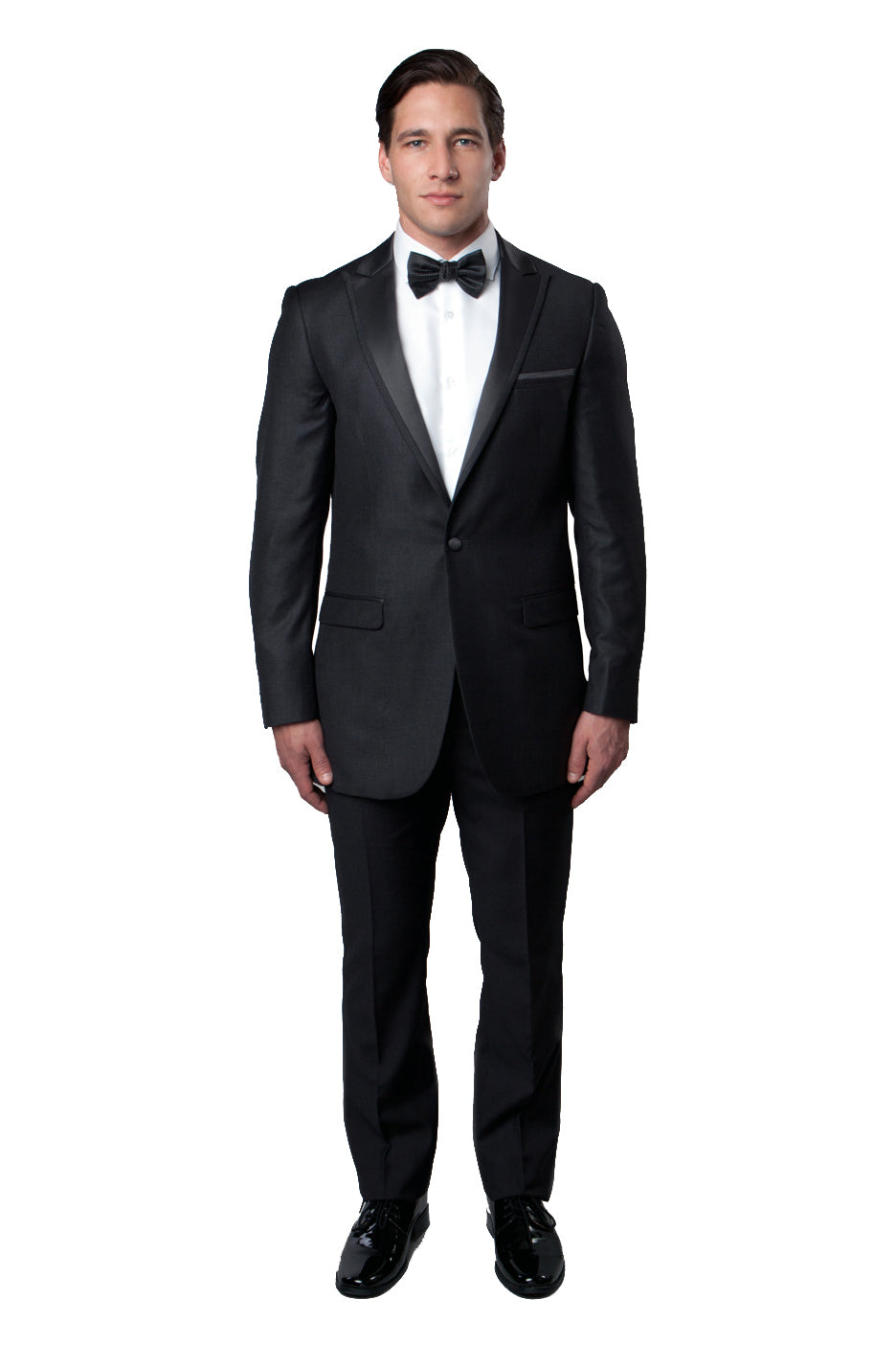 Peak Lapel With Trim Solid 2 PC Tuxedos