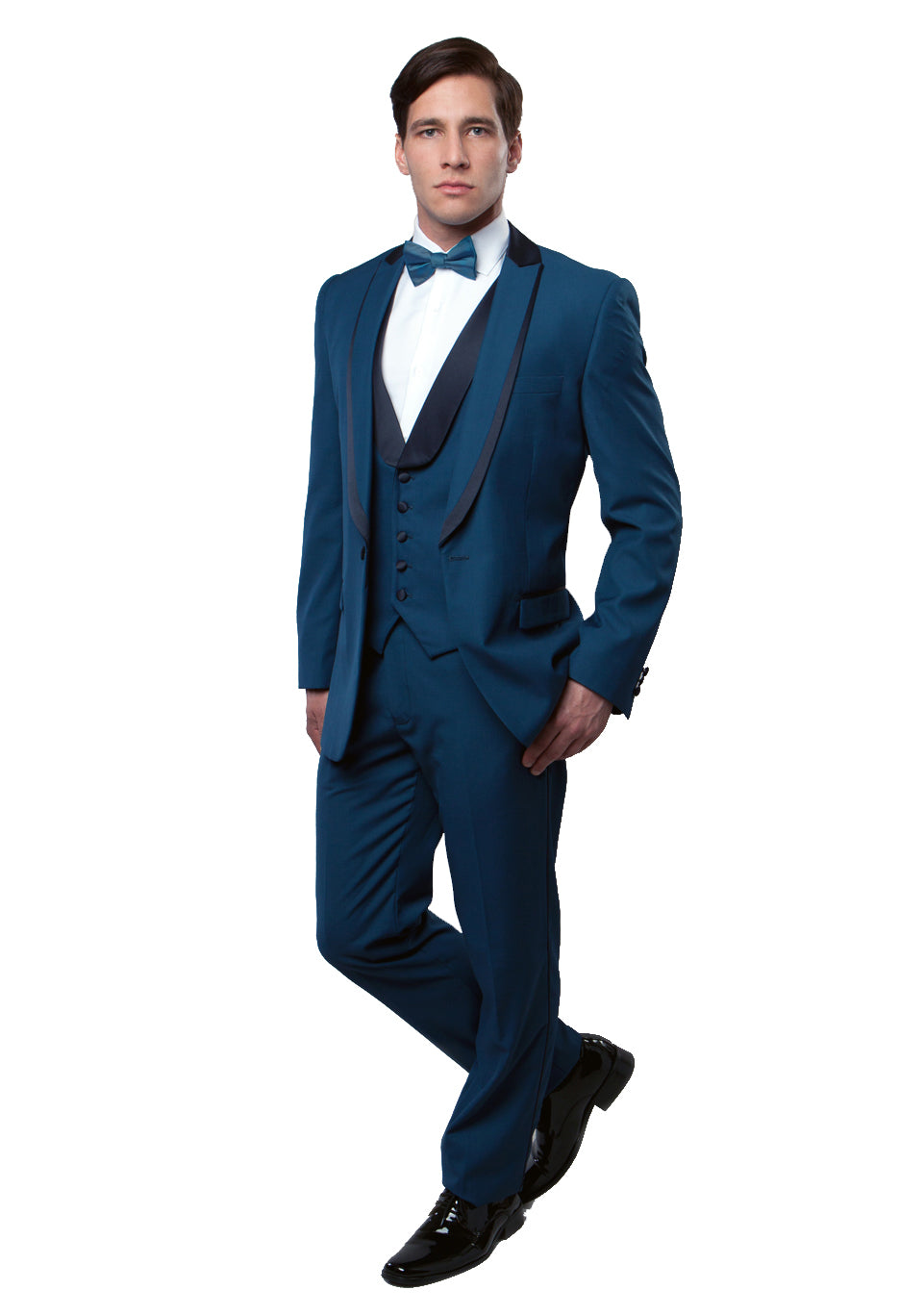 3 PC Shawl Collar Tuxedo with Trim