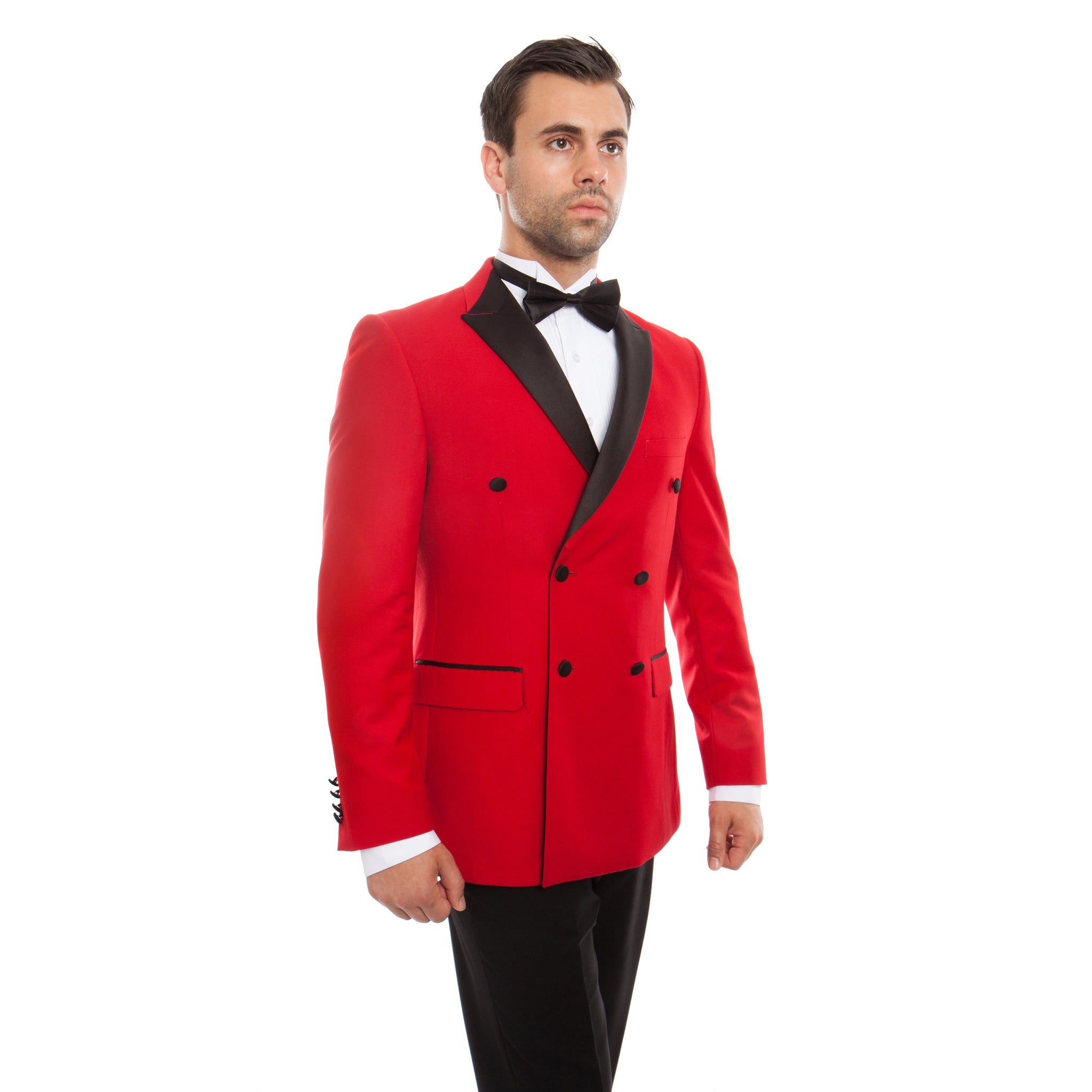 Red 2 PC Double Breast Tuxedos