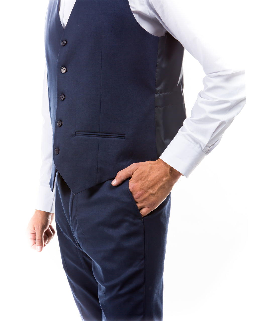 Zegarie Suit Separates Dark Grey Solid Men's Vests
