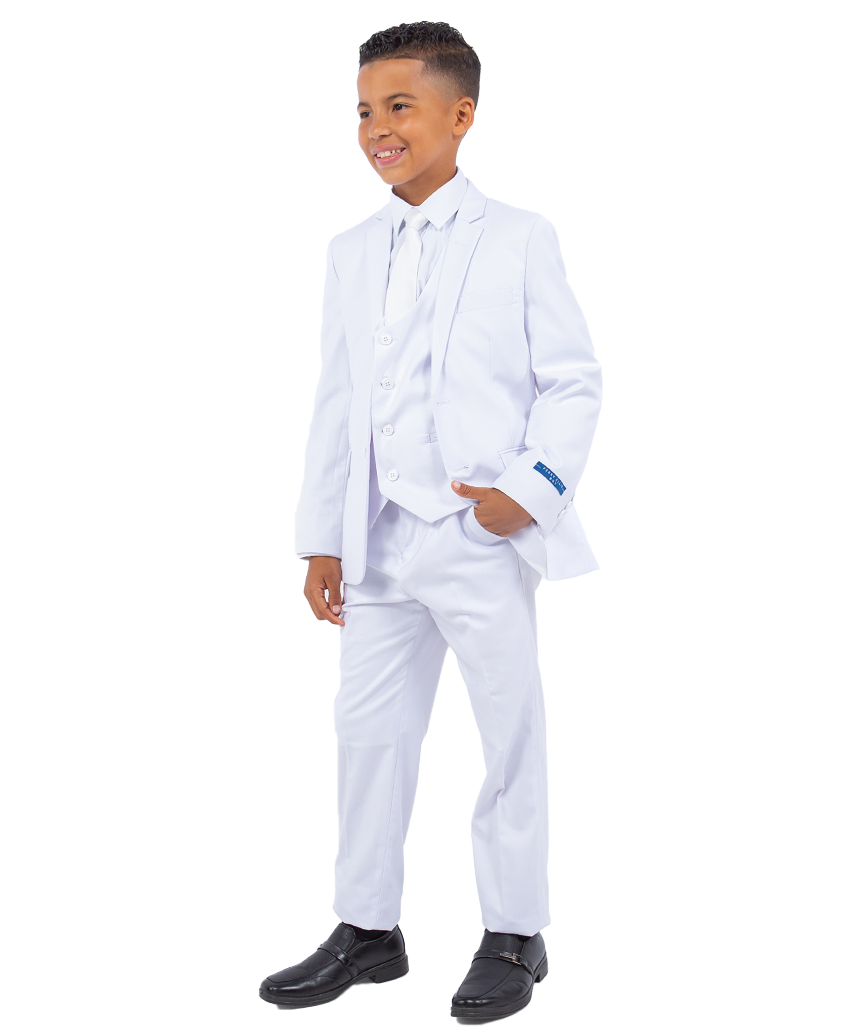 Perry Ellis Boys Suit Solid White
