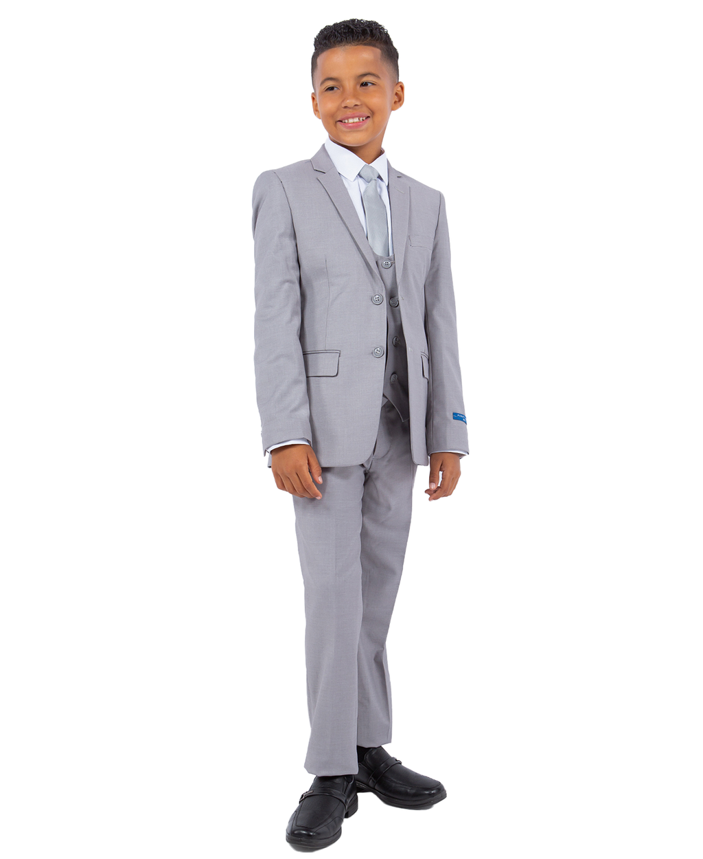 Perry Ellis Boys Suit Solid Light Grey