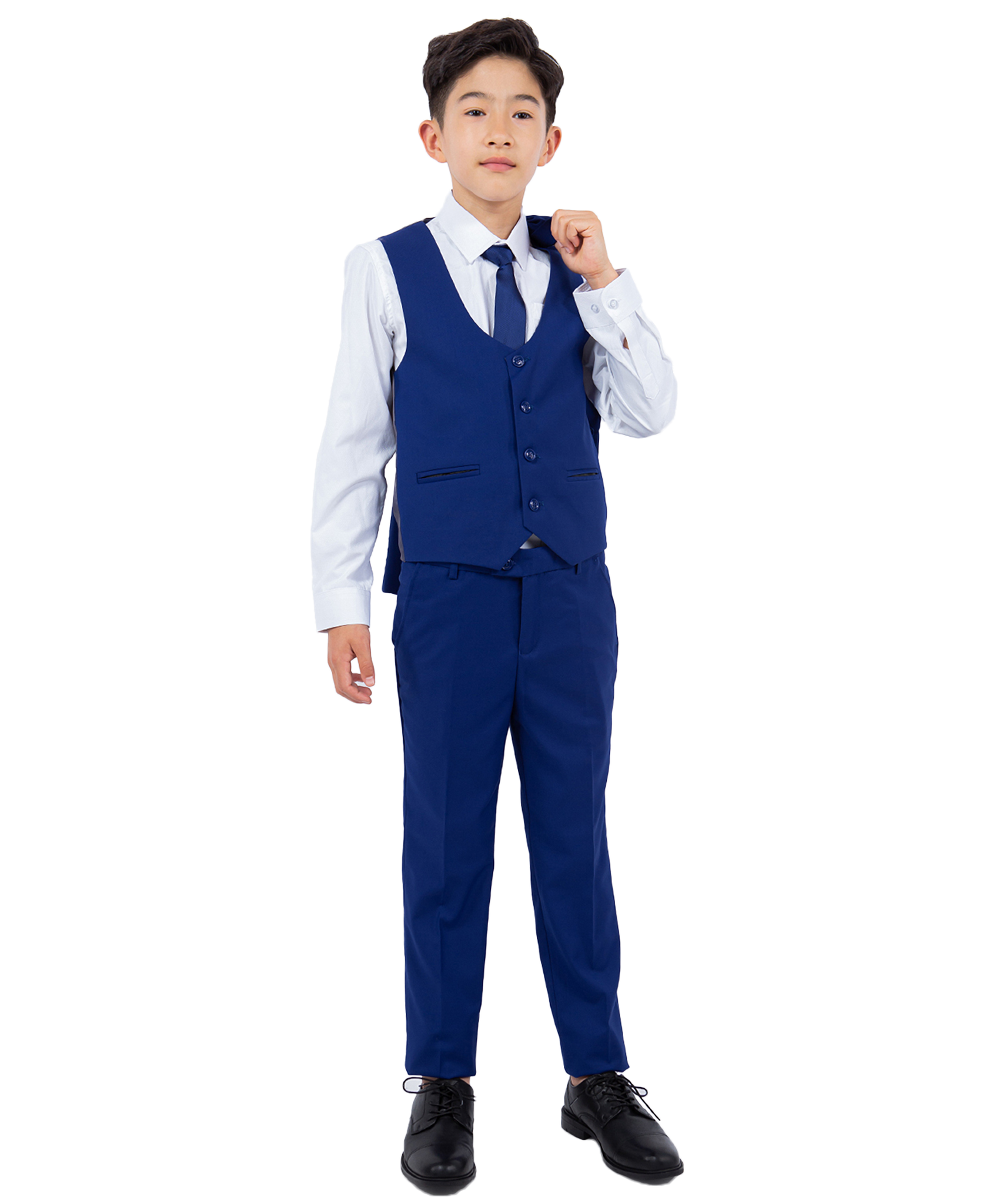 Perry Ellis Boys Suit Solid Royal Blue