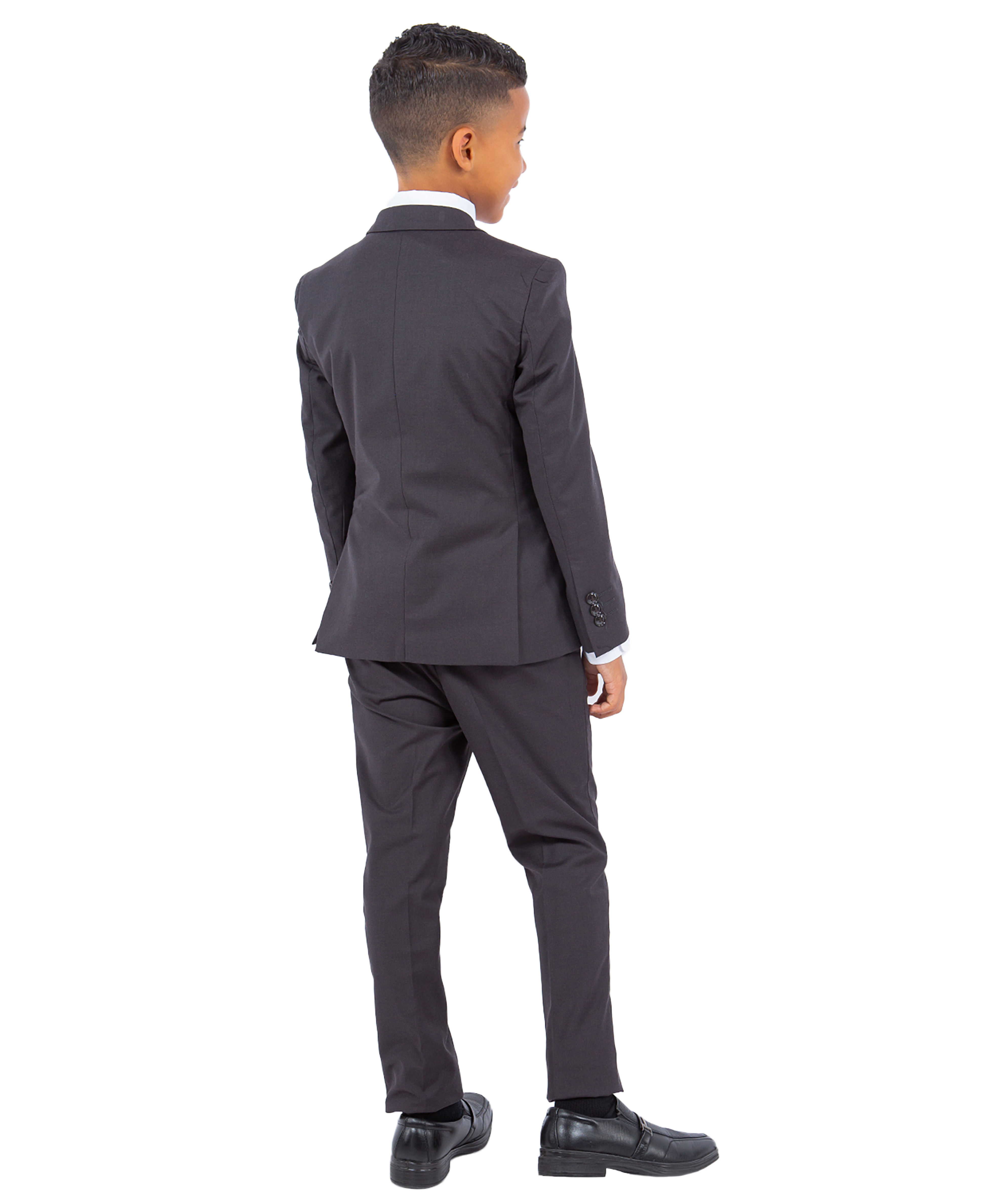 Perry Ellis Boys Suit Solid Dark Grey